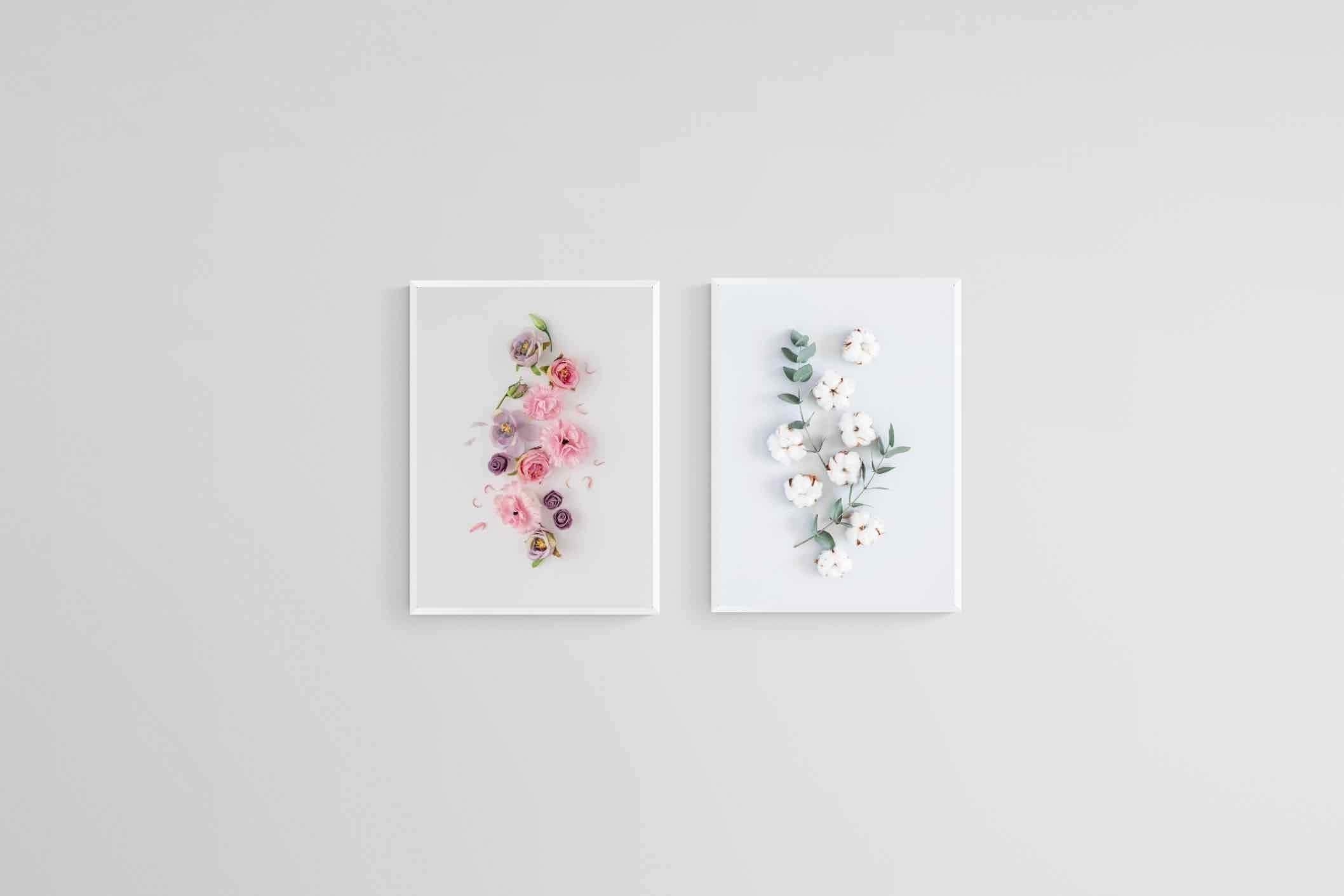 Petals Set-Wall_Art-45 x 60cm (x2)-Mounted Canvas-White-Pixalot