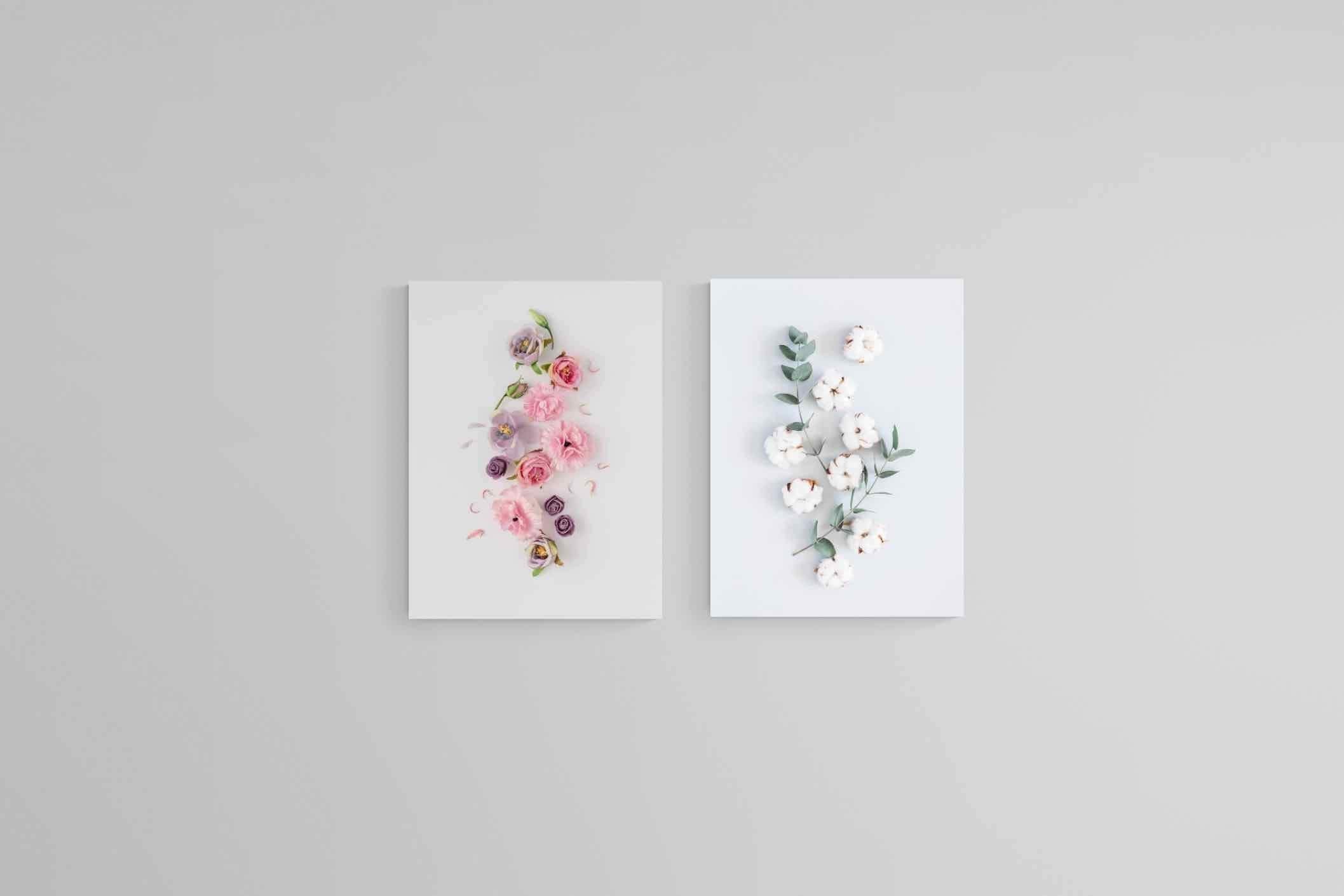 Petals Set-Wall_Art-45 x 60cm (x2)-Mounted Canvas-No Frame-Pixalot