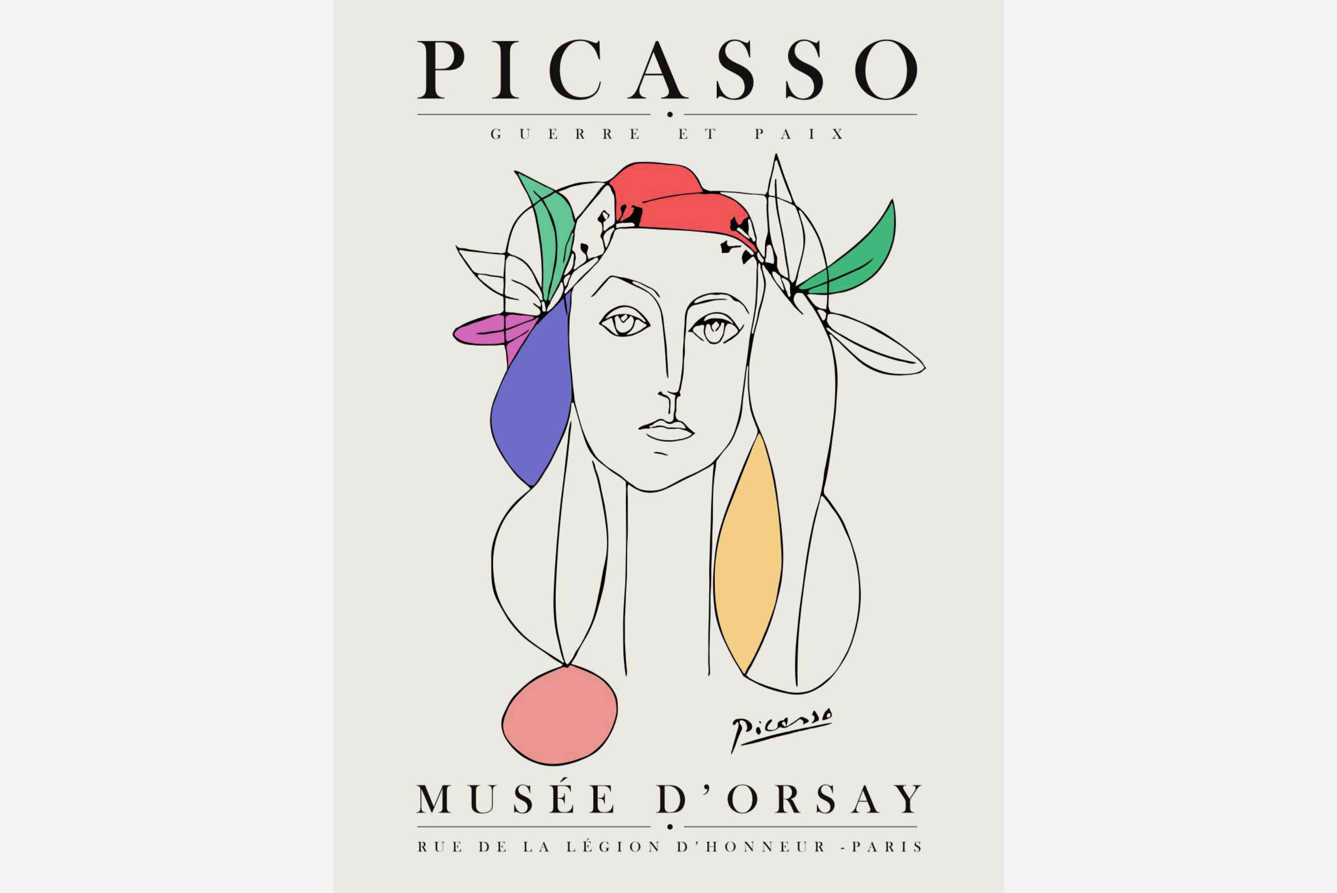 Picasso Exhibition Poster #2-Wall_Art-Pixalot