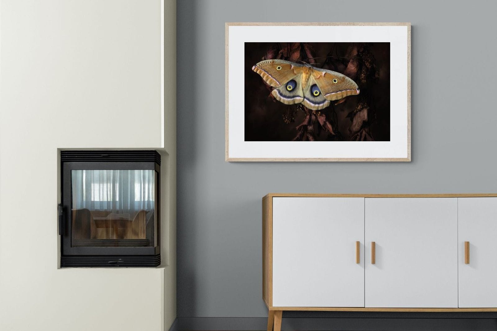 Polyphemus-Wall_Art-100 x 75cm-Framed Print-Wood-Pixalot