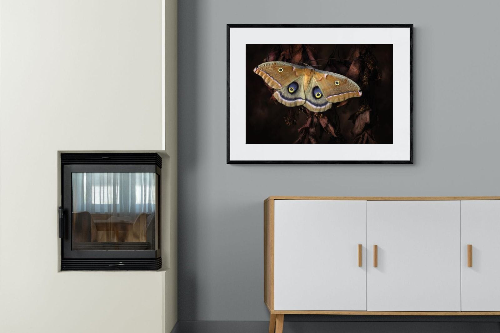 Polyphemus-Wall_Art-100 x 75cm-Framed Print-Black-Pixalot