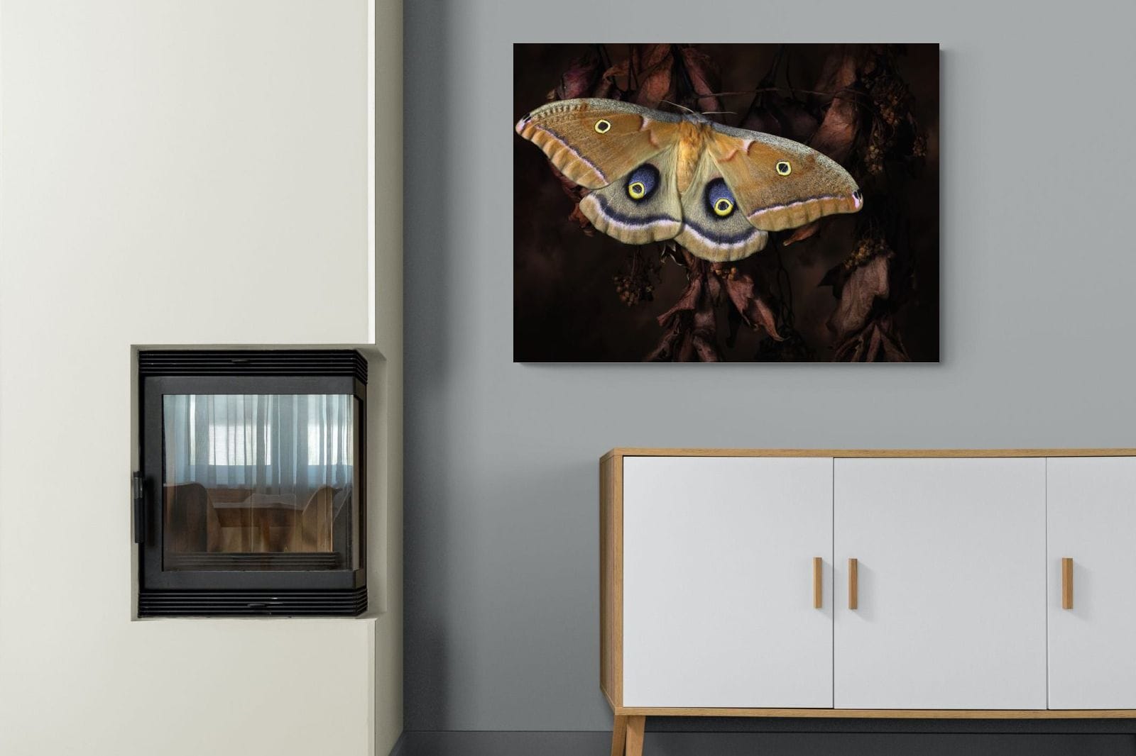 Polyphemus-Wall_Art-100 x 75cm-Mounted Canvas-No Frame-Pixalot