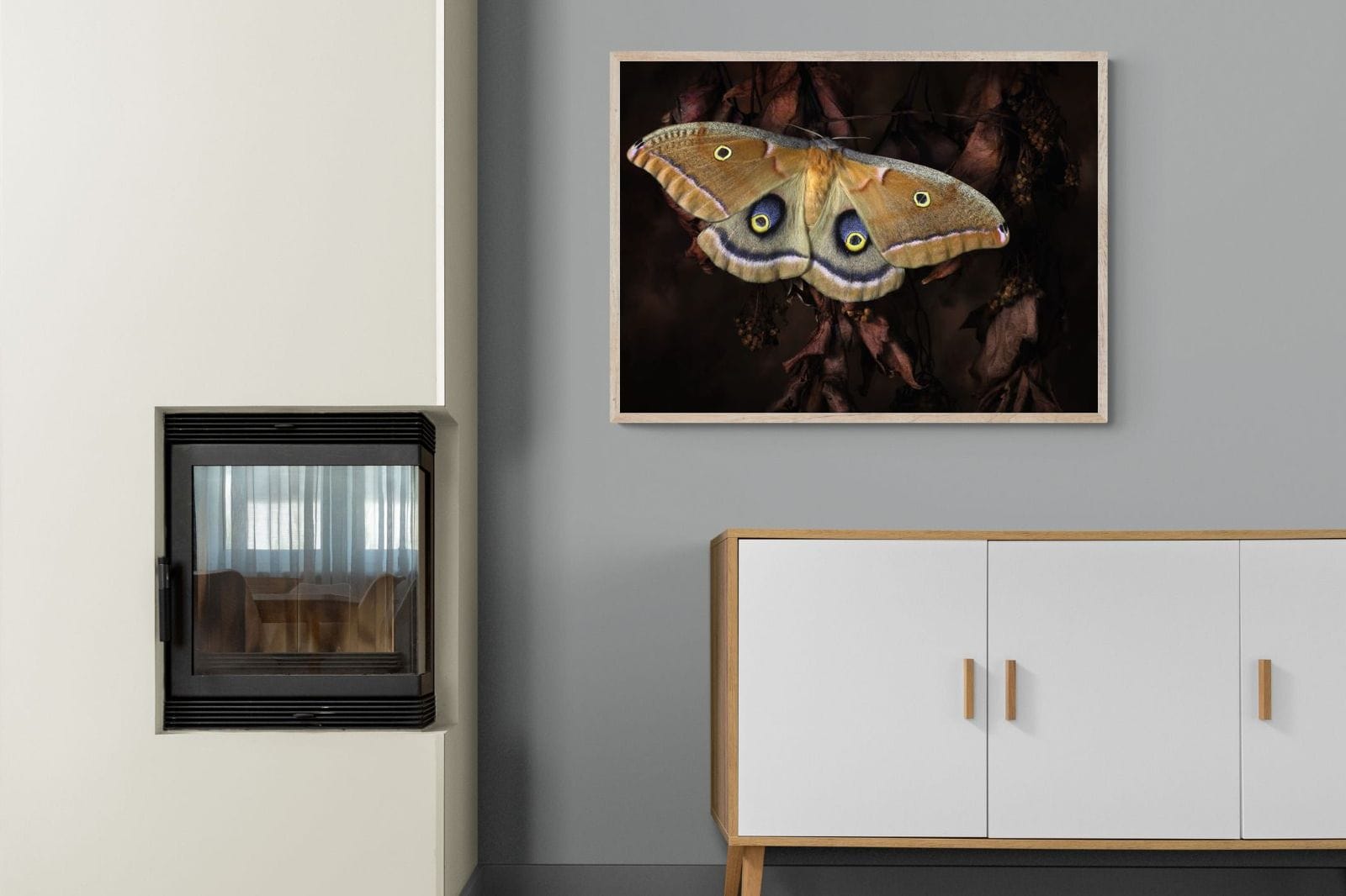 Polyphemus-Wall_Art-100 x 75cm-Mounted Canvas-Wood-Pixalot