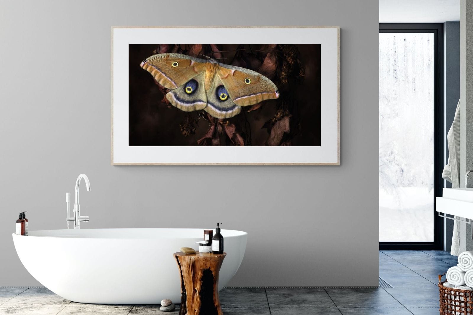 Polyphemus-Wall_Art-180 x 110cm-Framed Print-Wood-Pixalot