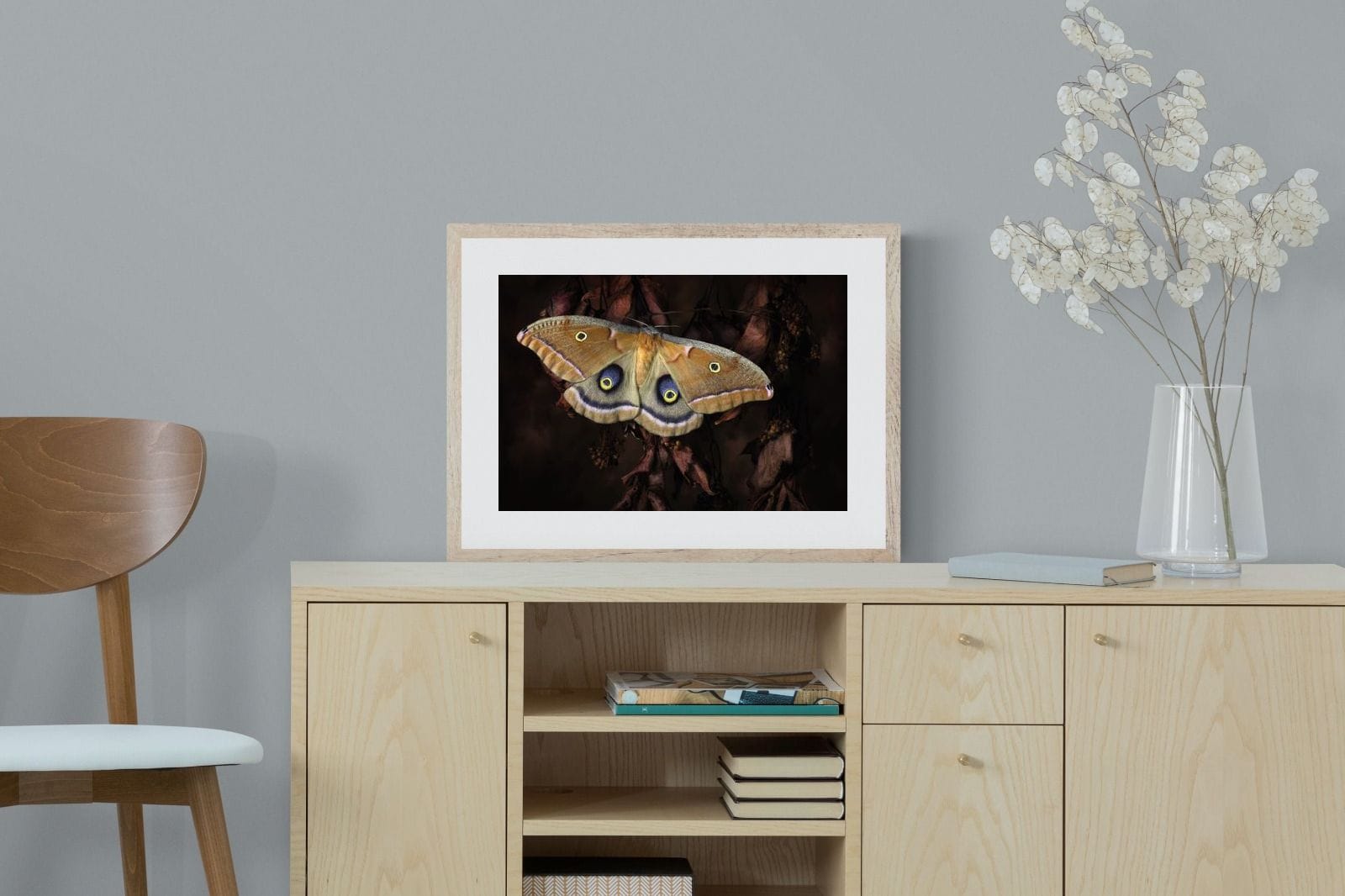 Polyphemus-Wall_Art-60 x 45cm-Framed Print-Wood-Pixalot