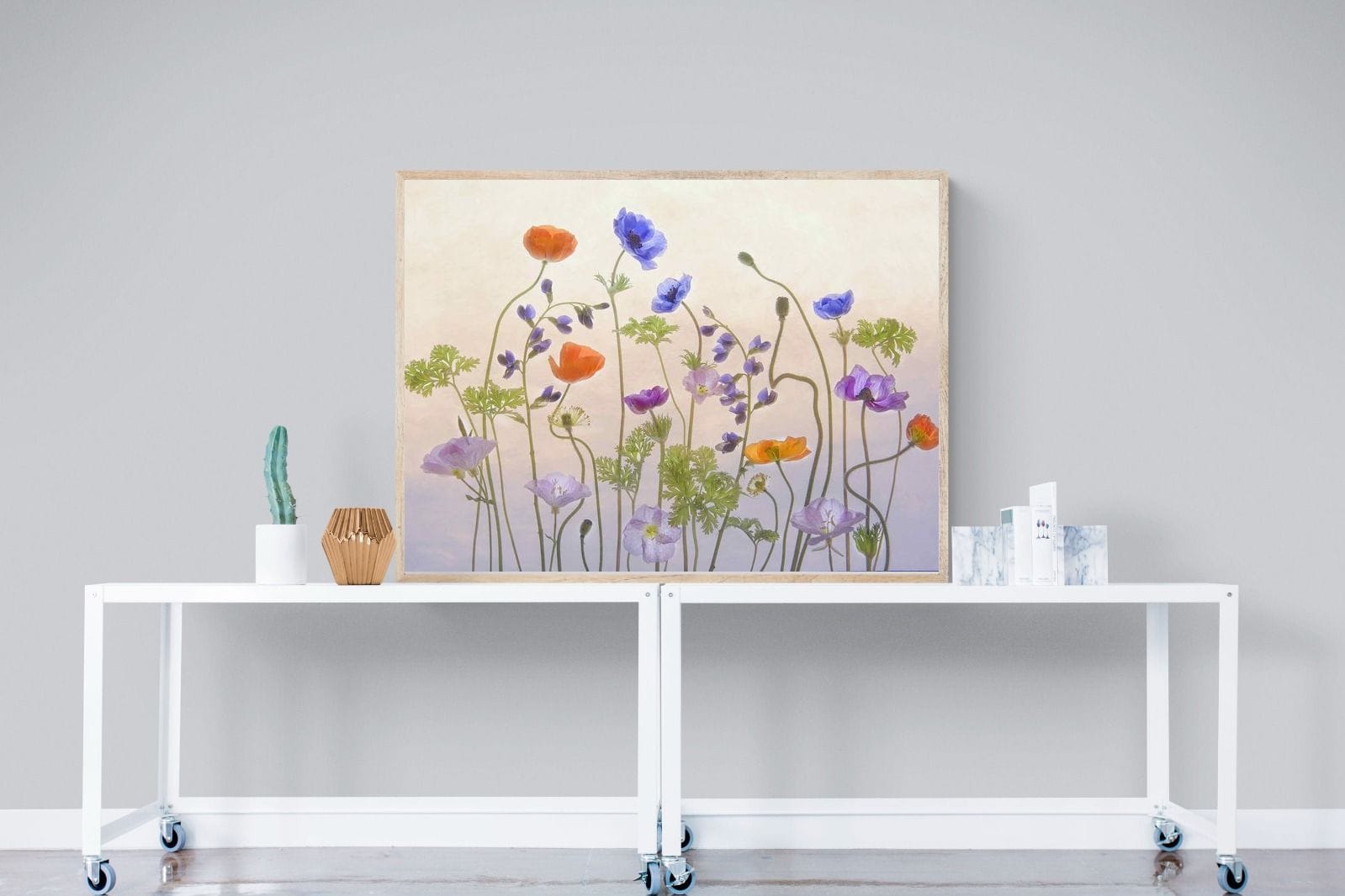 Poppy Anemone-Wall_Art-120 x 90cm-Mounted Canvas-Wood-Pixalot
