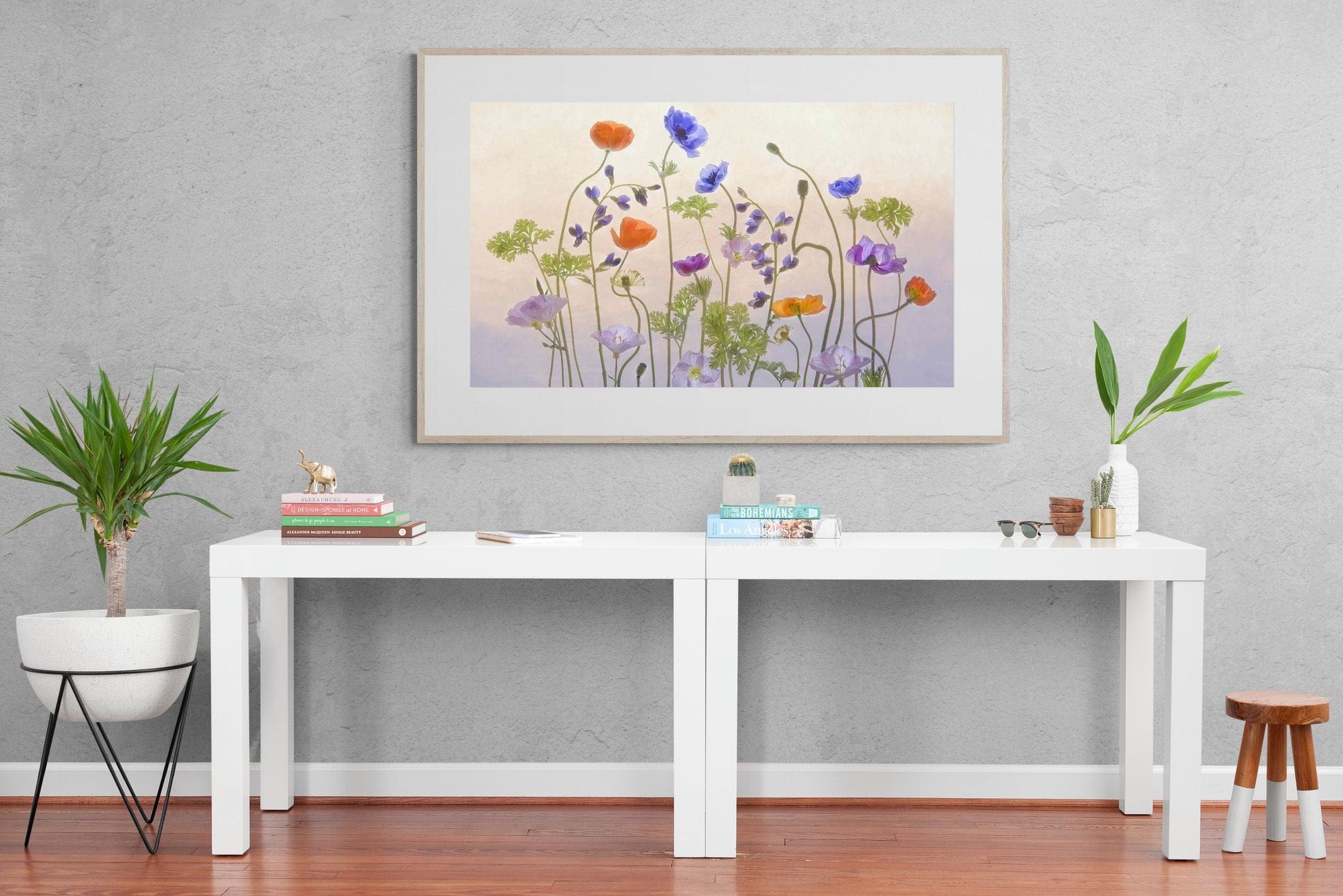Poppy Anemone-Wall_Art-150 x 100cm-Framed Print-Wood-Pixalot