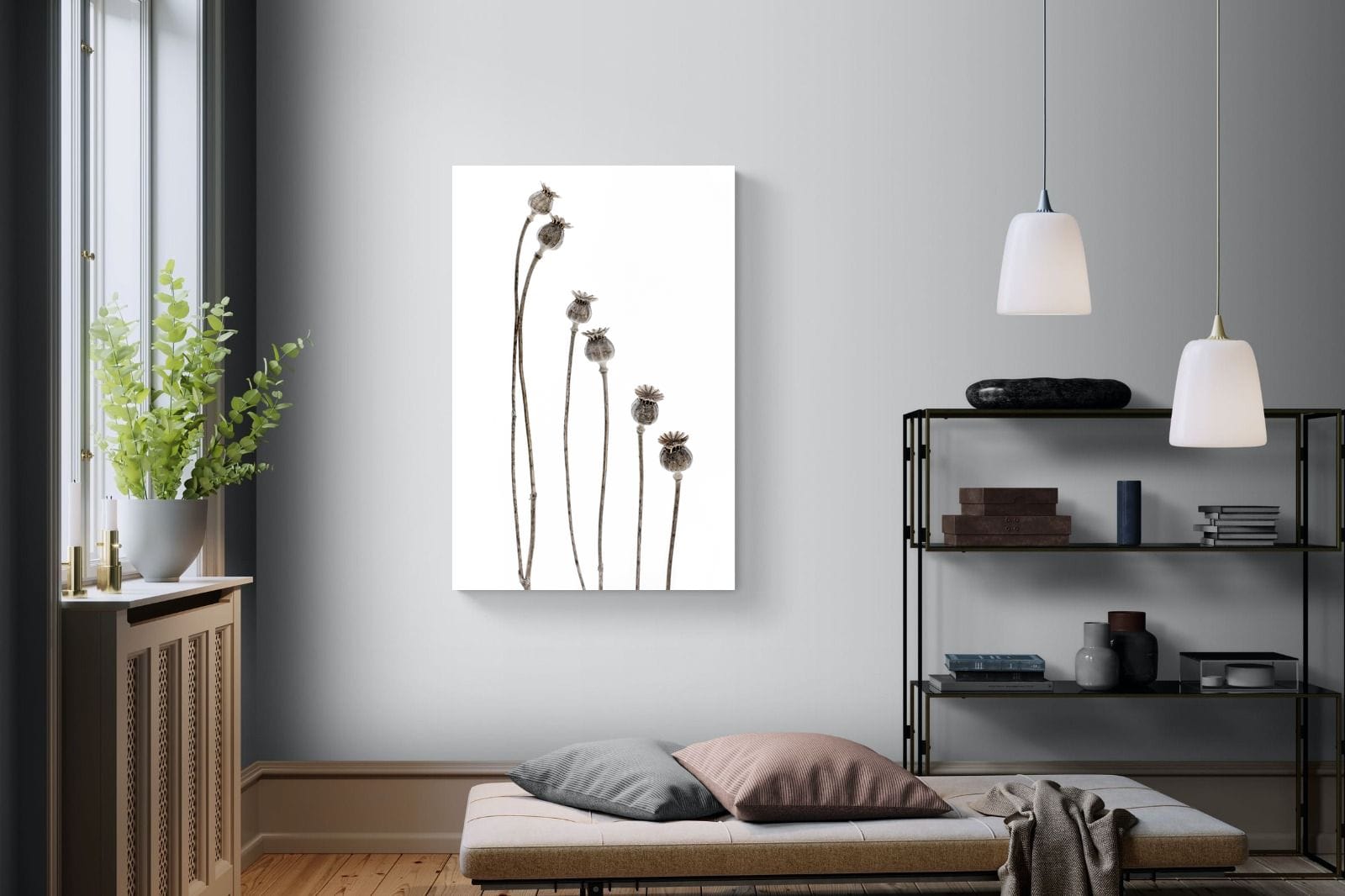 Poppy Pods-Wall_Art-100 x 150cm-Mounted Canvas-No Frame-Pixalot