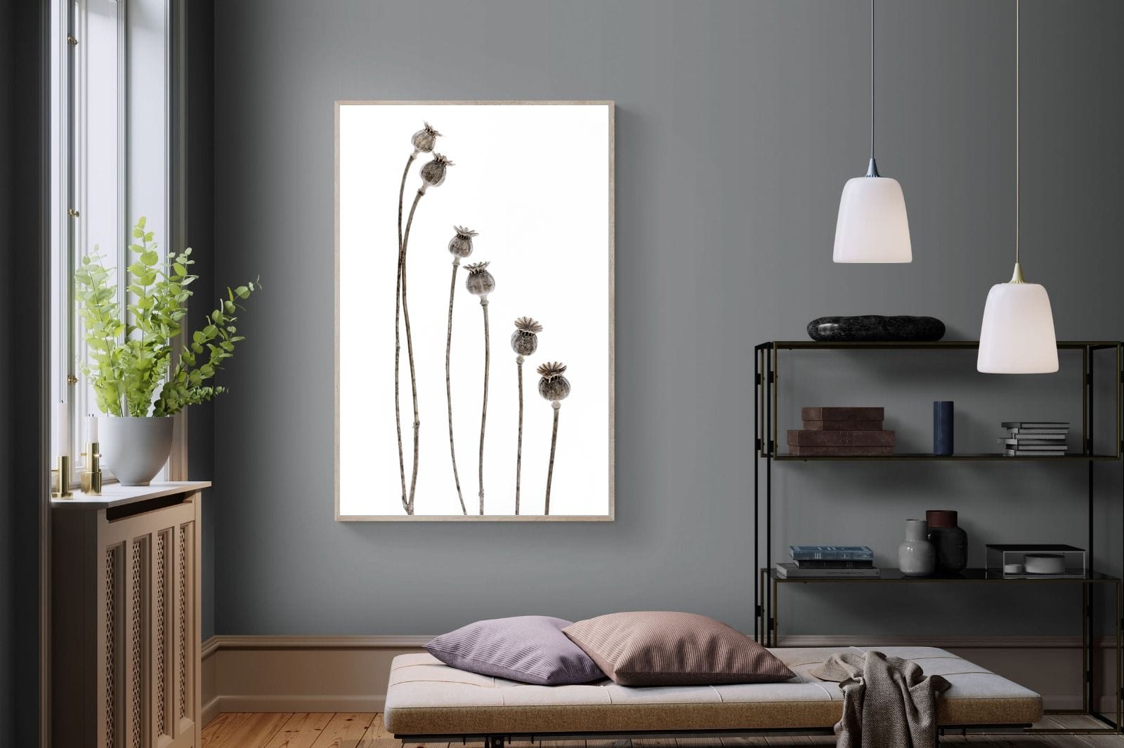Poppy Pods-Wall_Art-120 x 180cm-Mounted Canvas-Wood-Pixalot