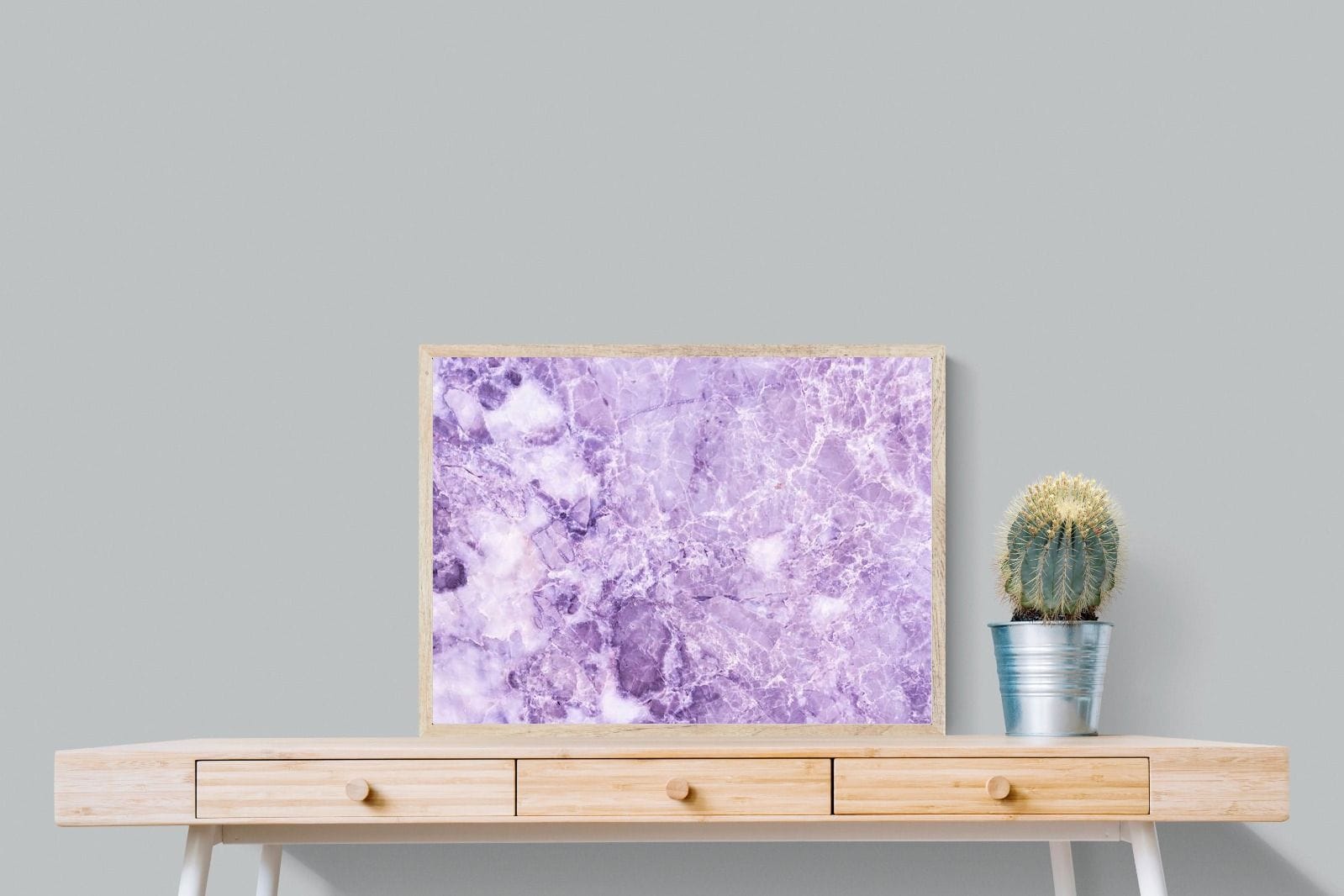 Purple Marble-Wall_Art-80 x 60cm-Mounted Canvas-Wood-Pixalot