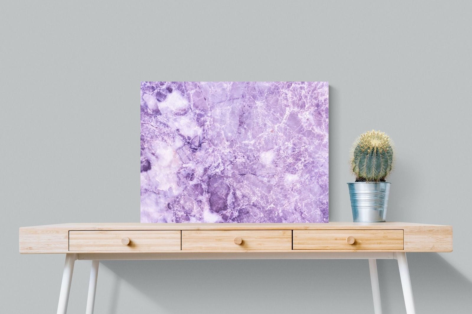 Purple Marble-Wall_Art-80 x 60cm-Mounted Canvas-No Frame-Pixalot