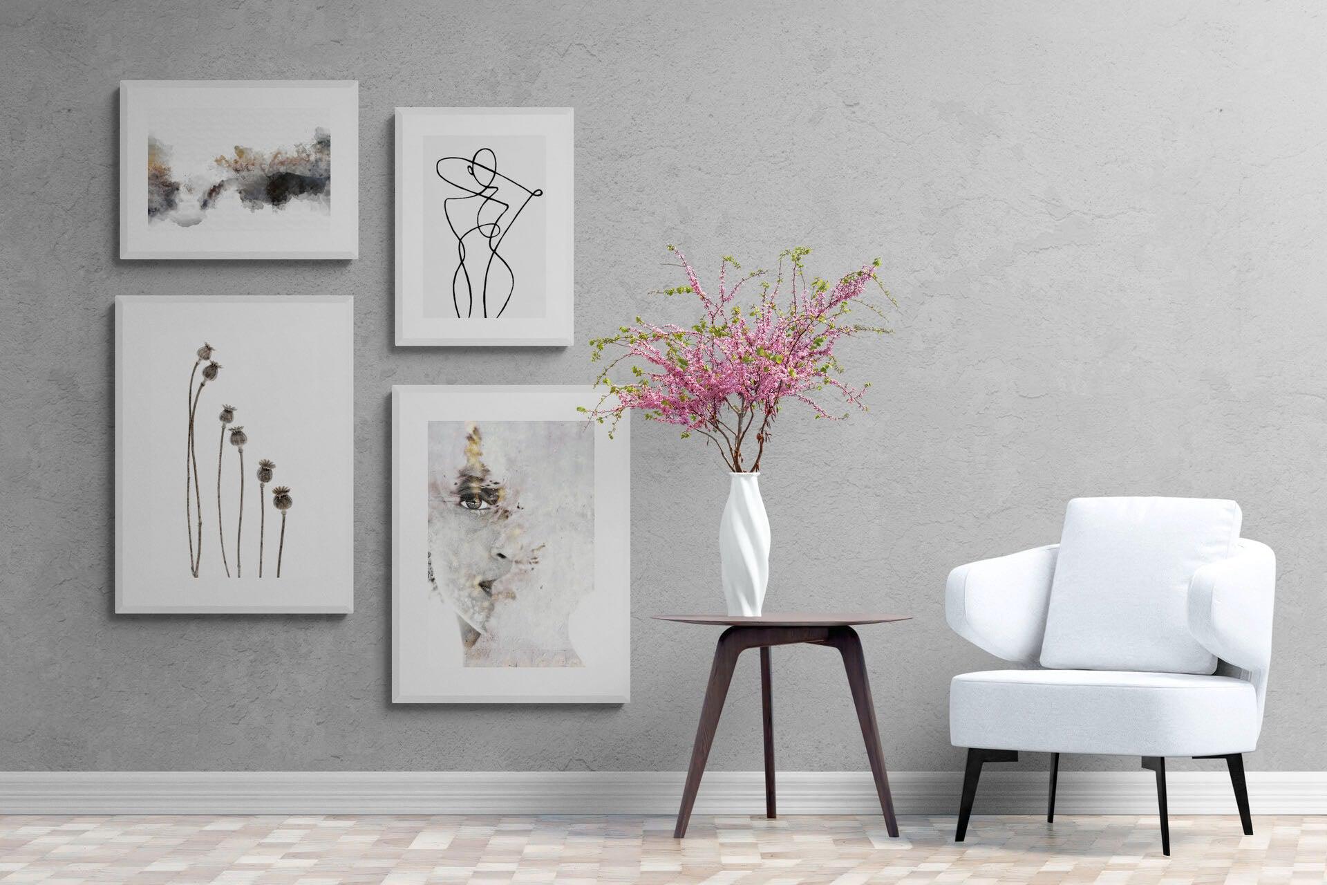 Raw Beauty Gallery Wall Set-Wall_Art-Framed Print-White-Pixalot