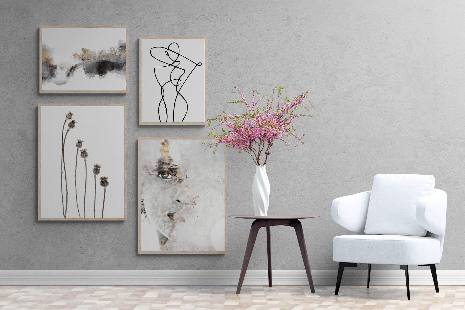 Raw Beauty Gallery Wall Set-Wall_Art-Mounted Canvas-Wood-Pixalot