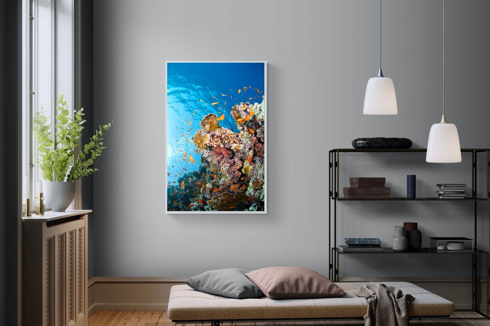Reef-Wall_Art-100 x 150cm-Mounted Canvas-White-Pixalot