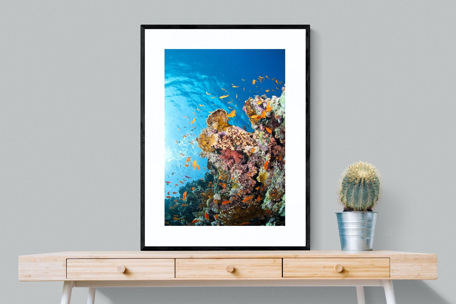 Reef-Wall_Art-75 x 100cm-Framed Print-Black-Pixalot