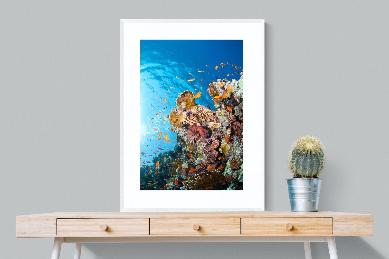 Reef-Wall_Art-75 x 100cm-Framed Print-White-Pixalot