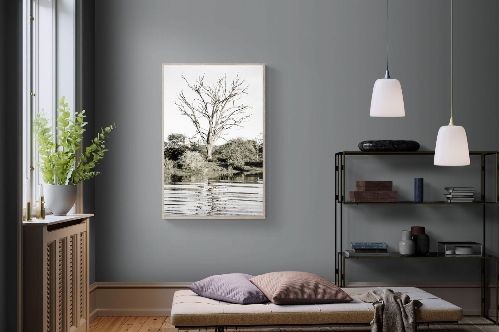 Reflective Ripples-Wall_Art-100 x 150cm-Mounted Canvas-Wood-Pixalot