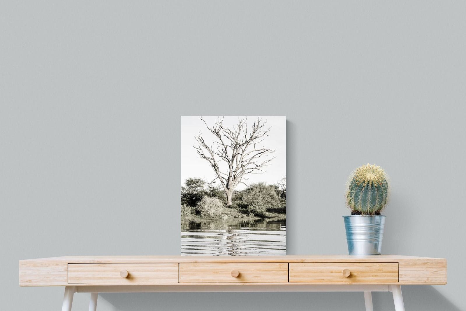 Reflective Ripples-Wall_Art-45 x 60cm-Mounted Canvas-No Frame-Pixalot