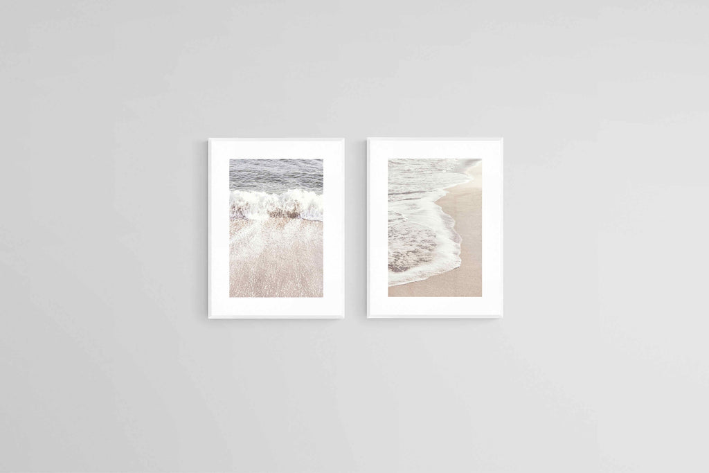 Rising Tide Set-Wall_Art-45 x 60cm (x2)-Framed Print-White-Pixalot