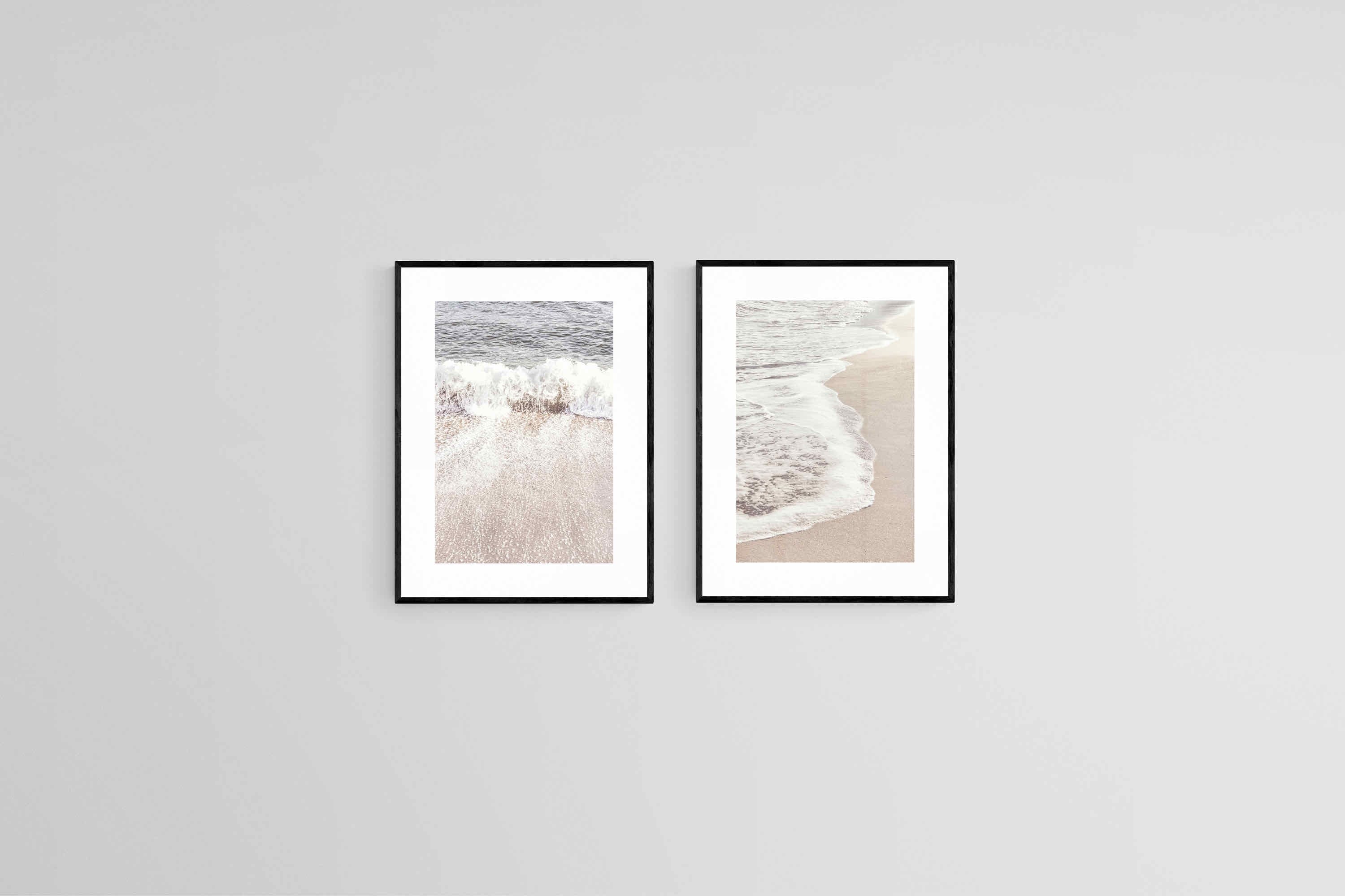 Rising Tide Set-Wall_Art-45 x 60cm (x2)-Framed Print-Black-Pixalot
