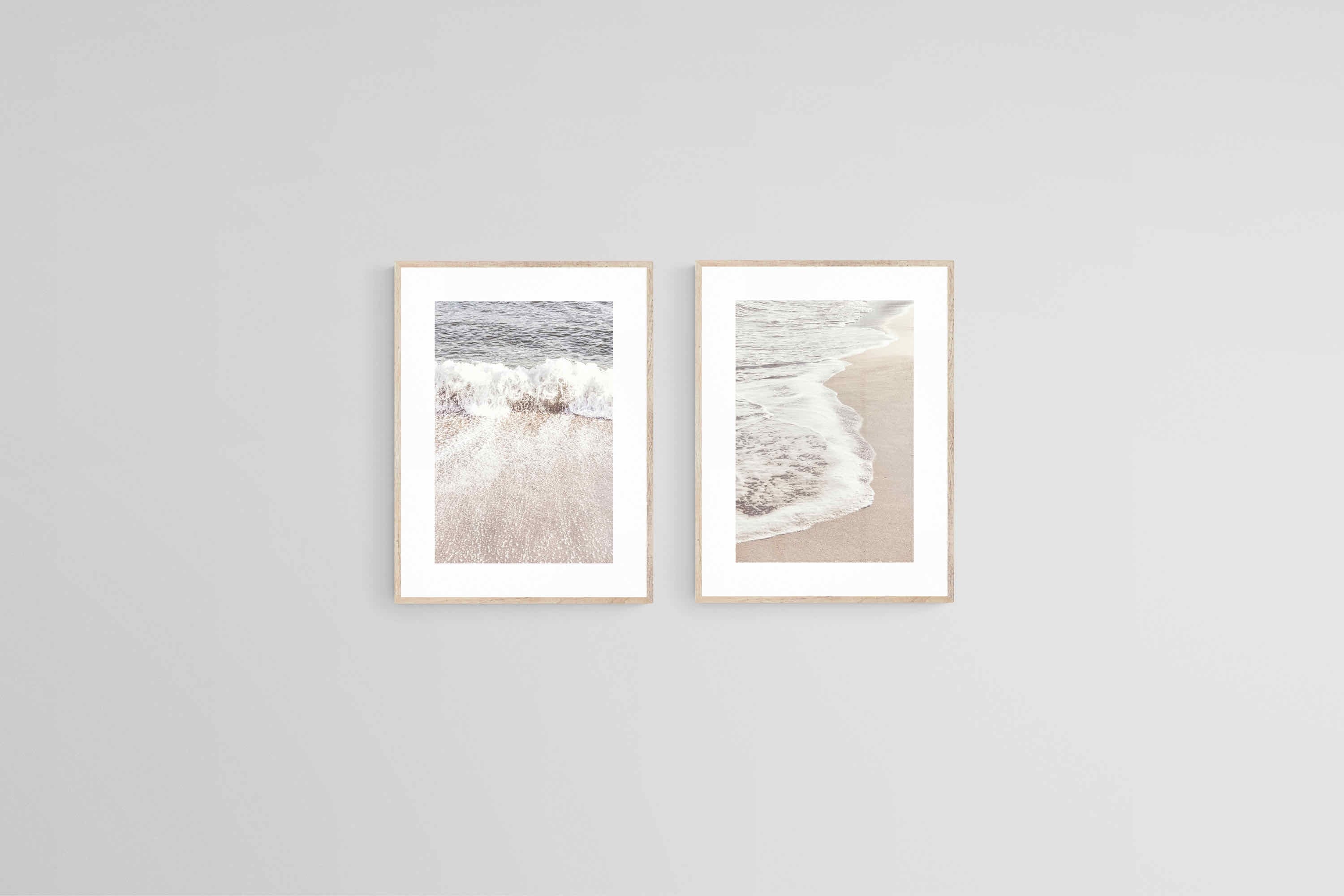 Rising Tide Set-Wall_Art-45 x 60cm (x2)-Framed Print-Wood-Pixalot