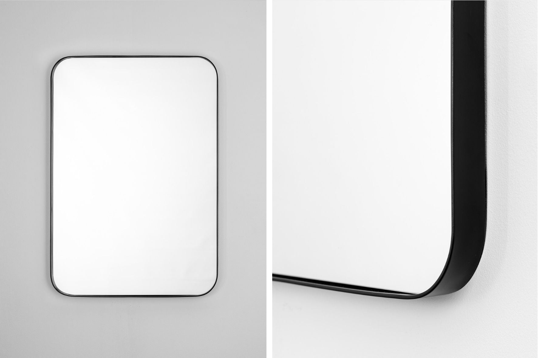 Rounded Mirror (short)-Wall_Art-Black-Pixalot