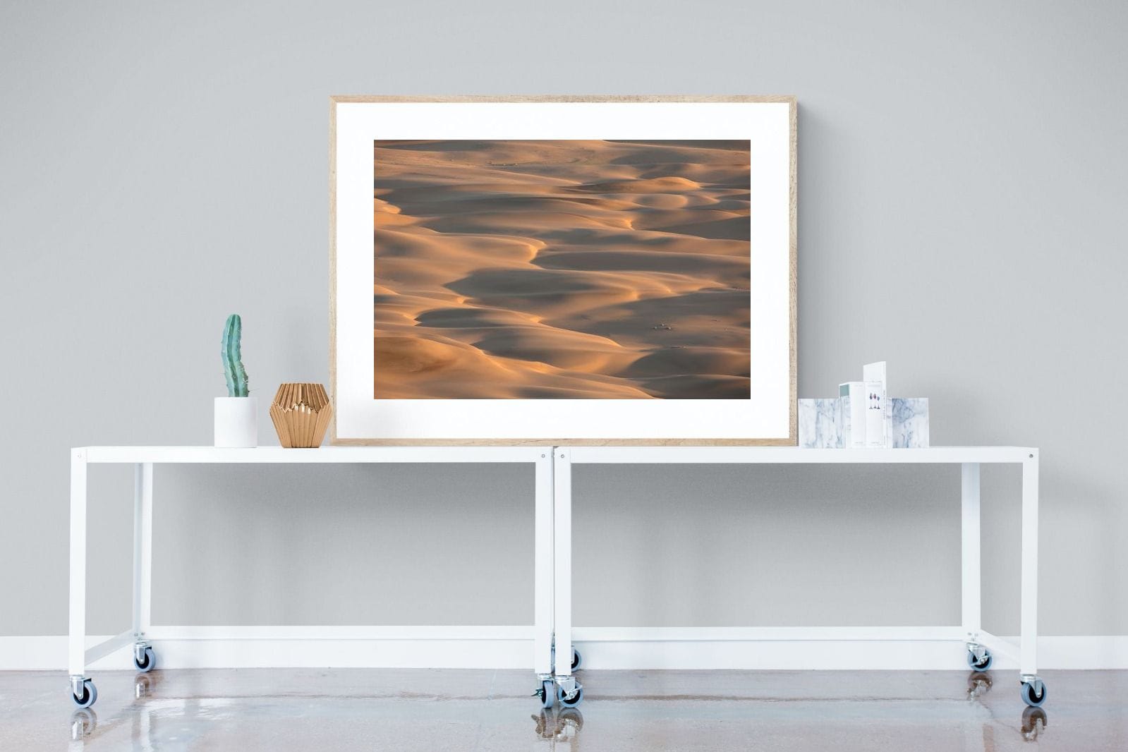Sand Dunes-Wall_Art-120 x 90cm-Framed Print-Wood-Pixalot