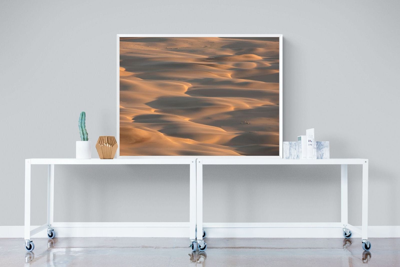 Sand Dunes-Wall_Art-120 x 90cm-Mounted Canvas-White-Pixalot