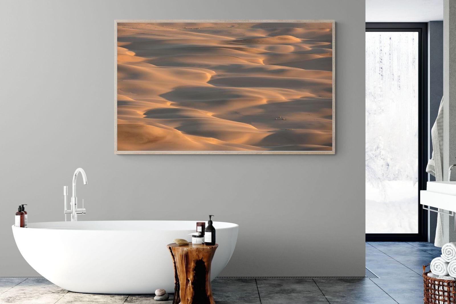 Sand Dunes-Wall_Art-180 x 110cm-Mounted Canvas-Wood-Pixalot