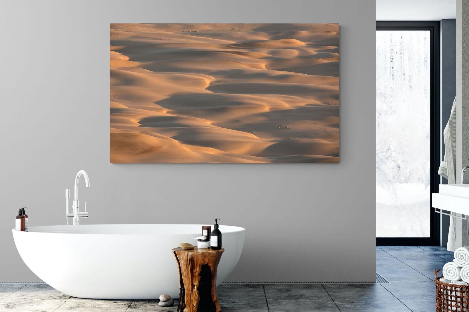Sand Dunes-Wall_Art-180 x 110cm-Mounted Canvas-No Frame-Pixalot
