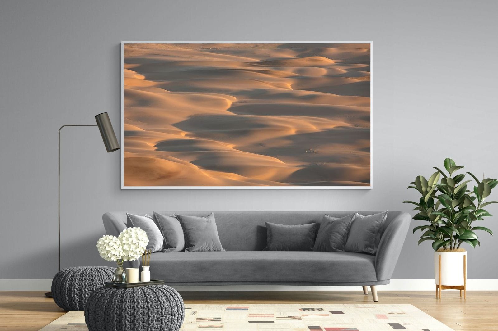 Sand Dunes-Wall_Art-220 x 130cm-Mounted Canvas-White-Pixalot
