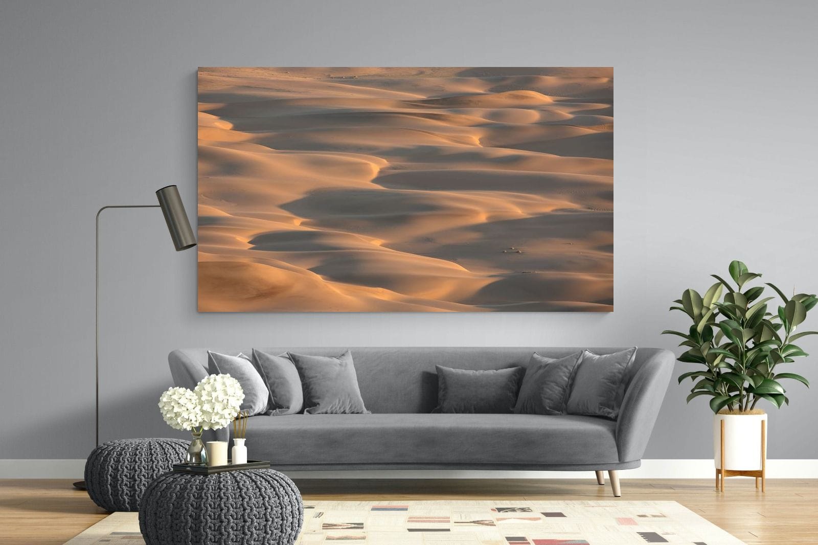 Sand Dunes-Wall_Art-220 x 130cm-Mounted Canvas-No Frame-Pixalot