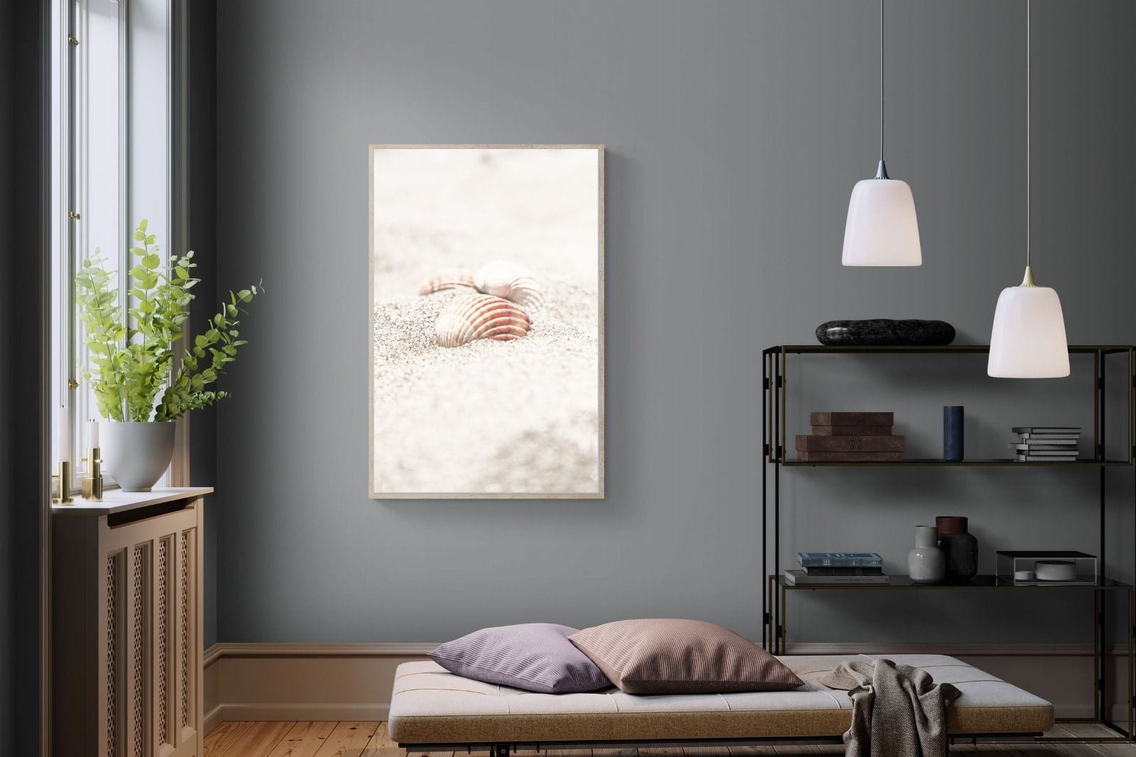 Sand Shell-Wall_Art-100 x 150cm-Mounted Canvas-Wood-Pixalot