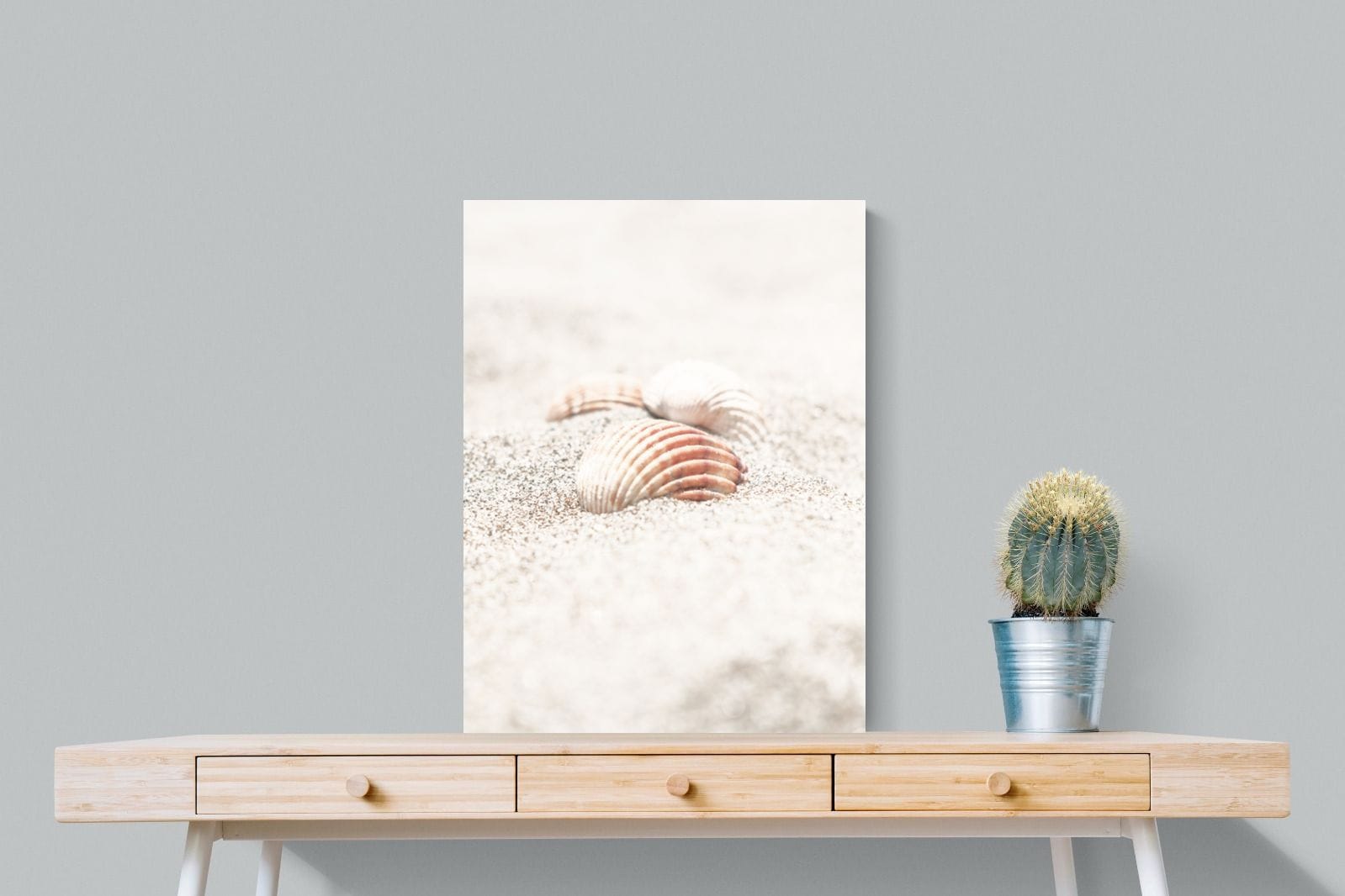Sand Shell-Wall_Art-60 x 80cm-Mounted Canvas-No Frame-Pixalot