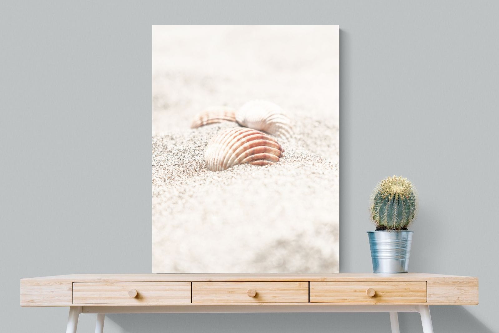 Sand Shell-Wall_Art-75 x 100cm-Mounted Canvas-No Frame-Pixalot