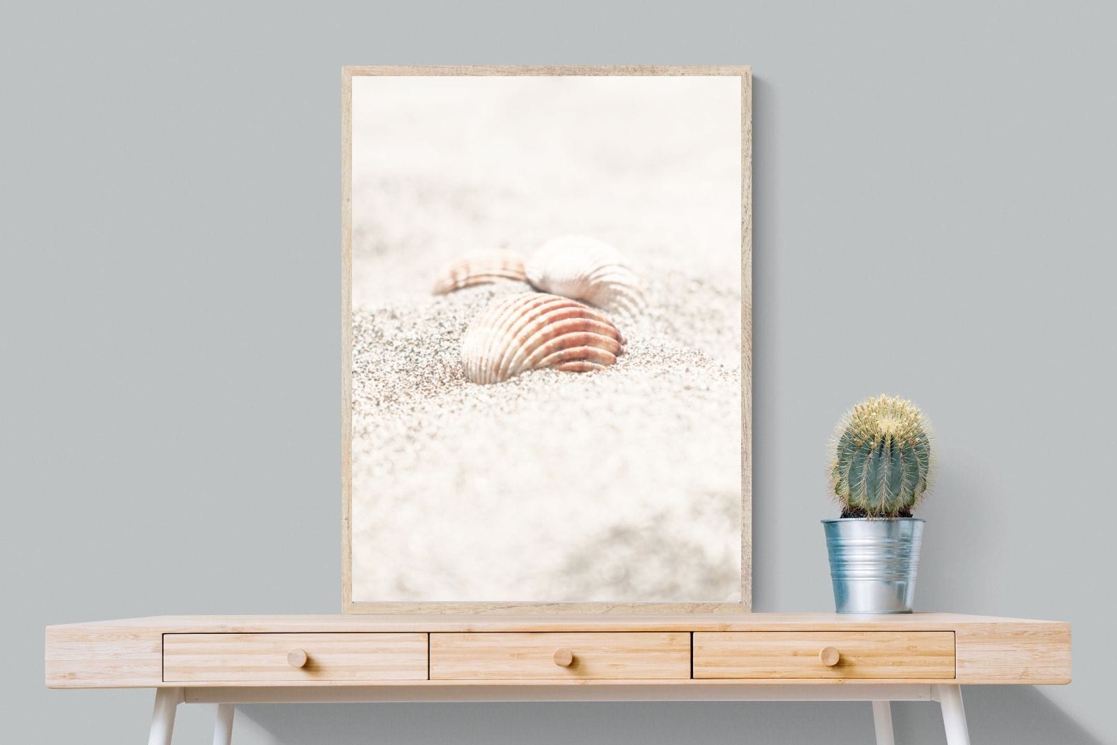 Sand Shell-Wall_Art-75 x 100cm-Mounted Canvas-Wood-Pixalot