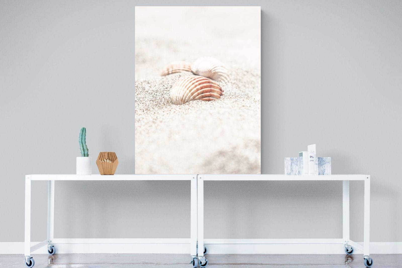 Sand Shell-Wall_Art-90 x 120cm-Mounted Canvas-No Frame-Pixalot