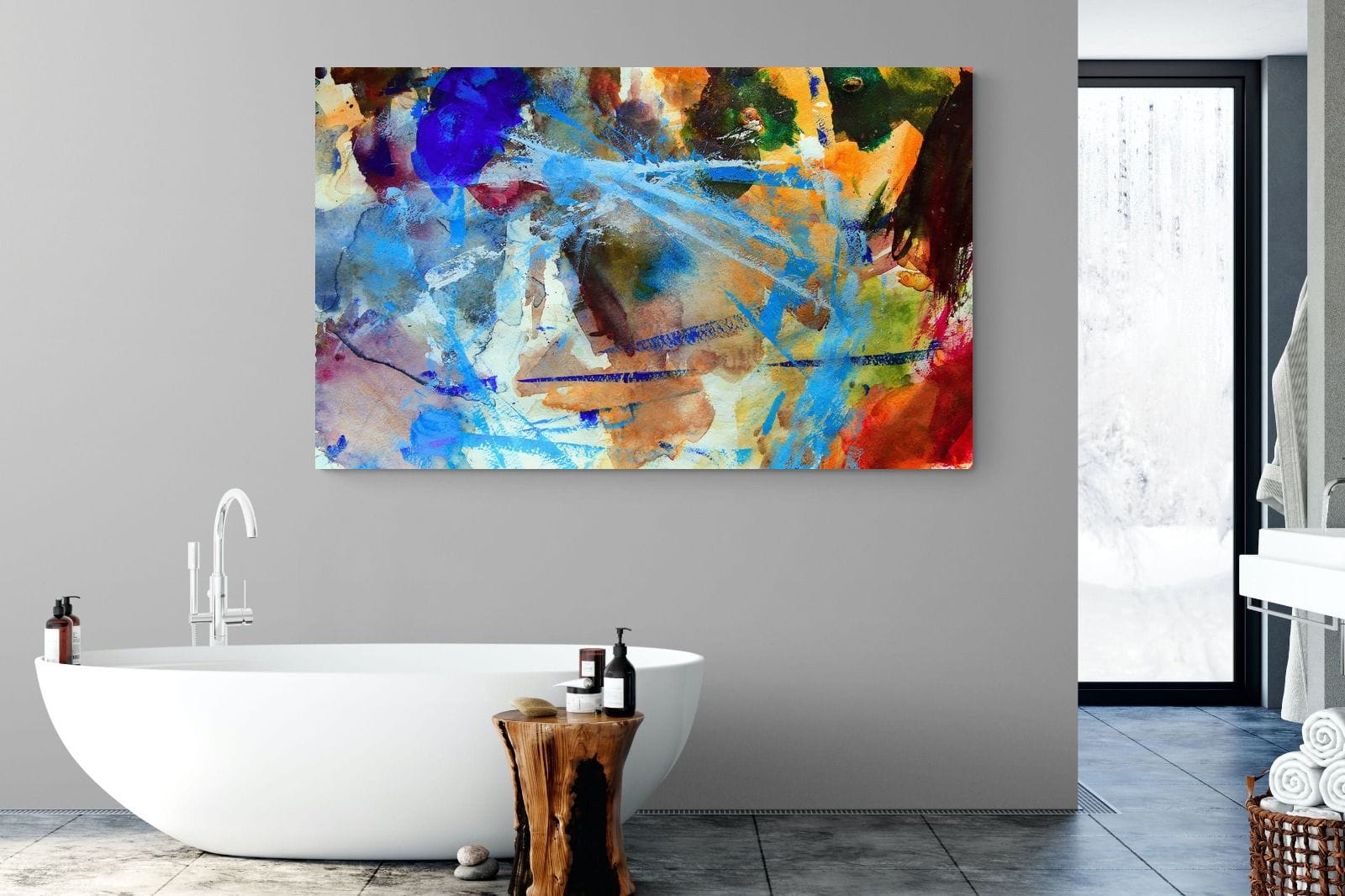 Scribe-Wall_Art-180 x 110cm-Mounted Canvas-No Frame-Pixalot