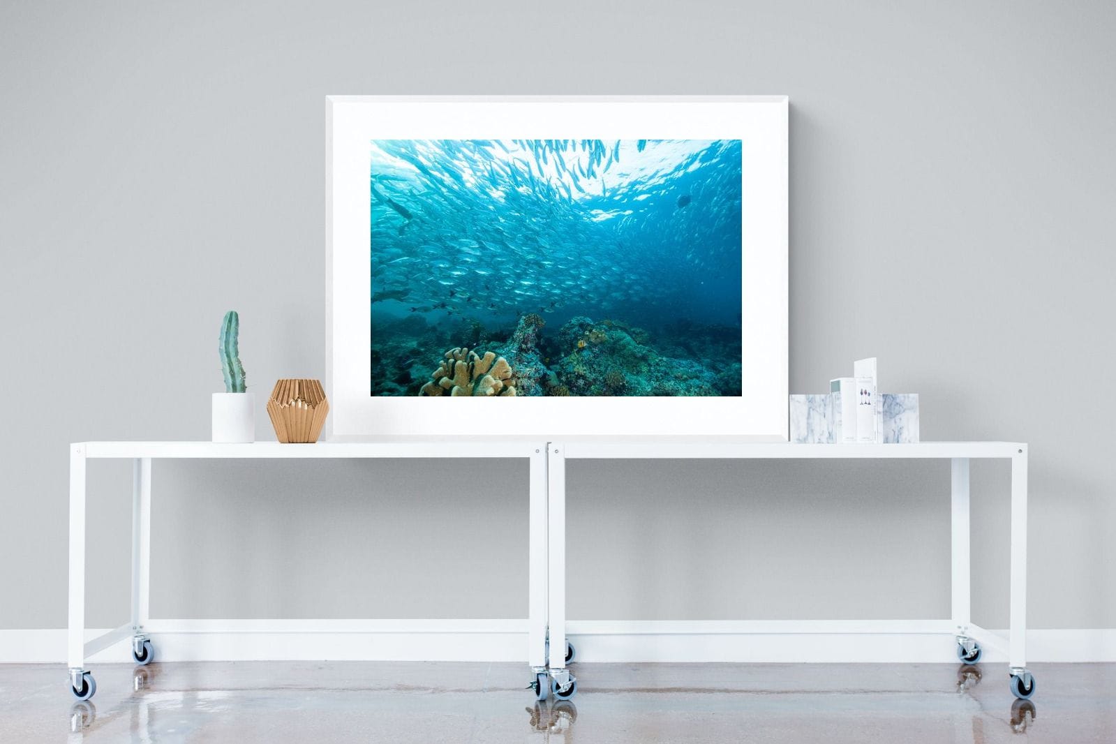 Seabed-Wall_Art-120 x 90cm-Framed Print-White-Pixalot
