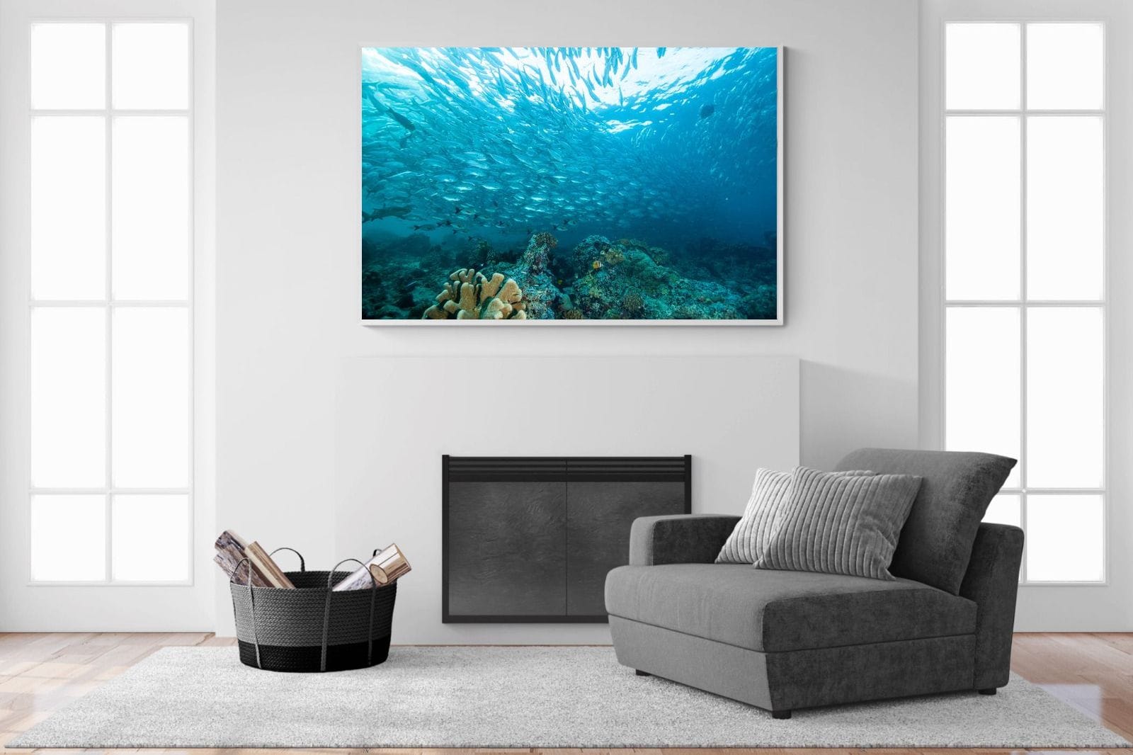 Seabed-Wall_Art-150 x 100cm-Mounted Canvas-White-Pixalot