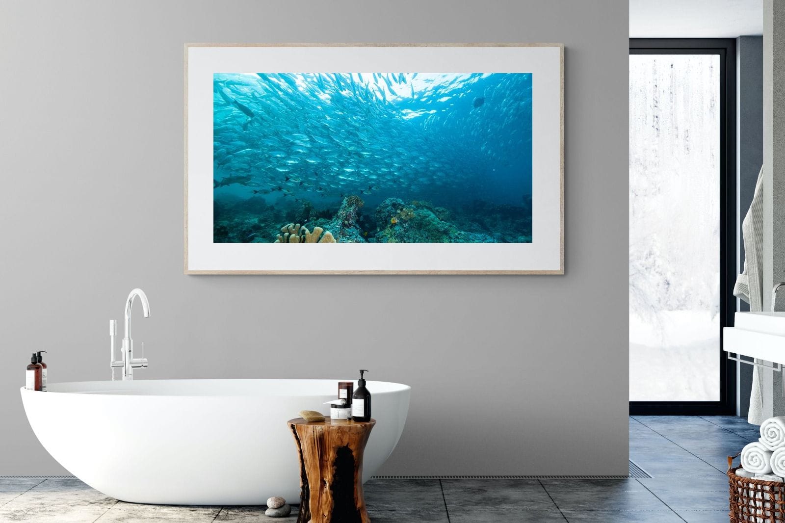 Seabed-Wall_Art-180 x 110cm-Framed Print-Wood-Pixalot