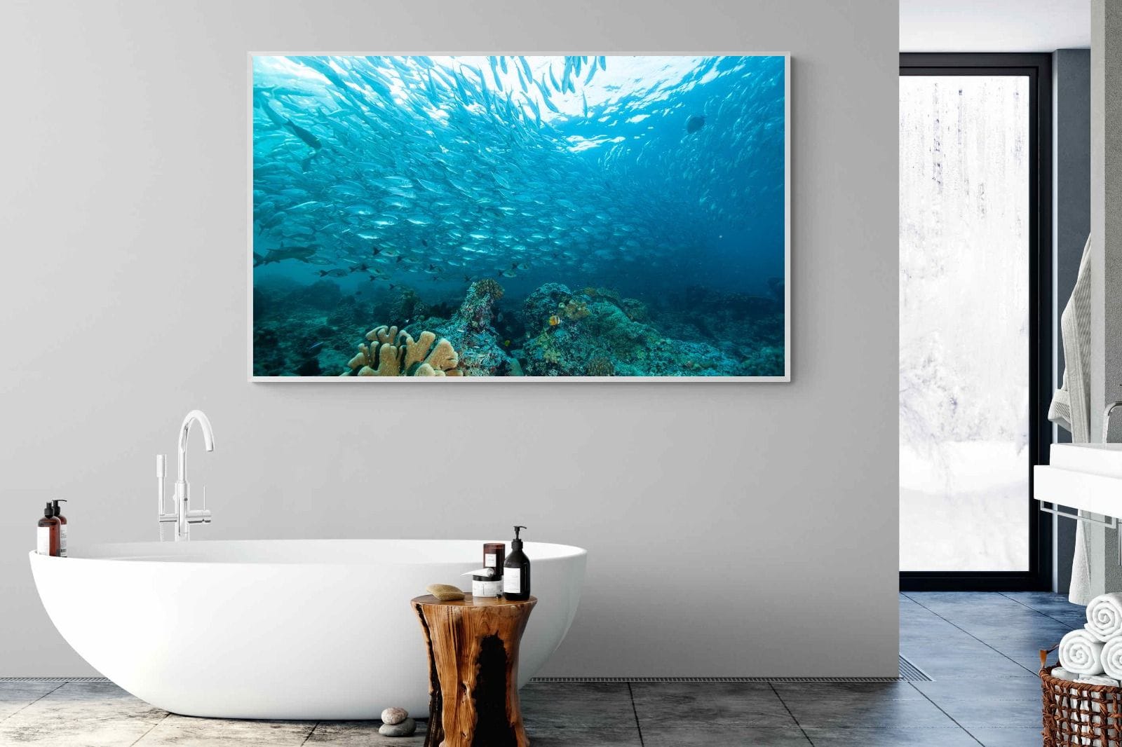 Seabed-Wall_Art-180 x 110cm-Mounted Canvas-White-Pixalot