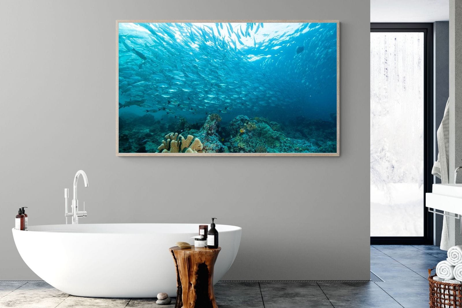 Seabed-Wall_Art-180 x 110cm-Mounted Canvas-Wood-Pixalot