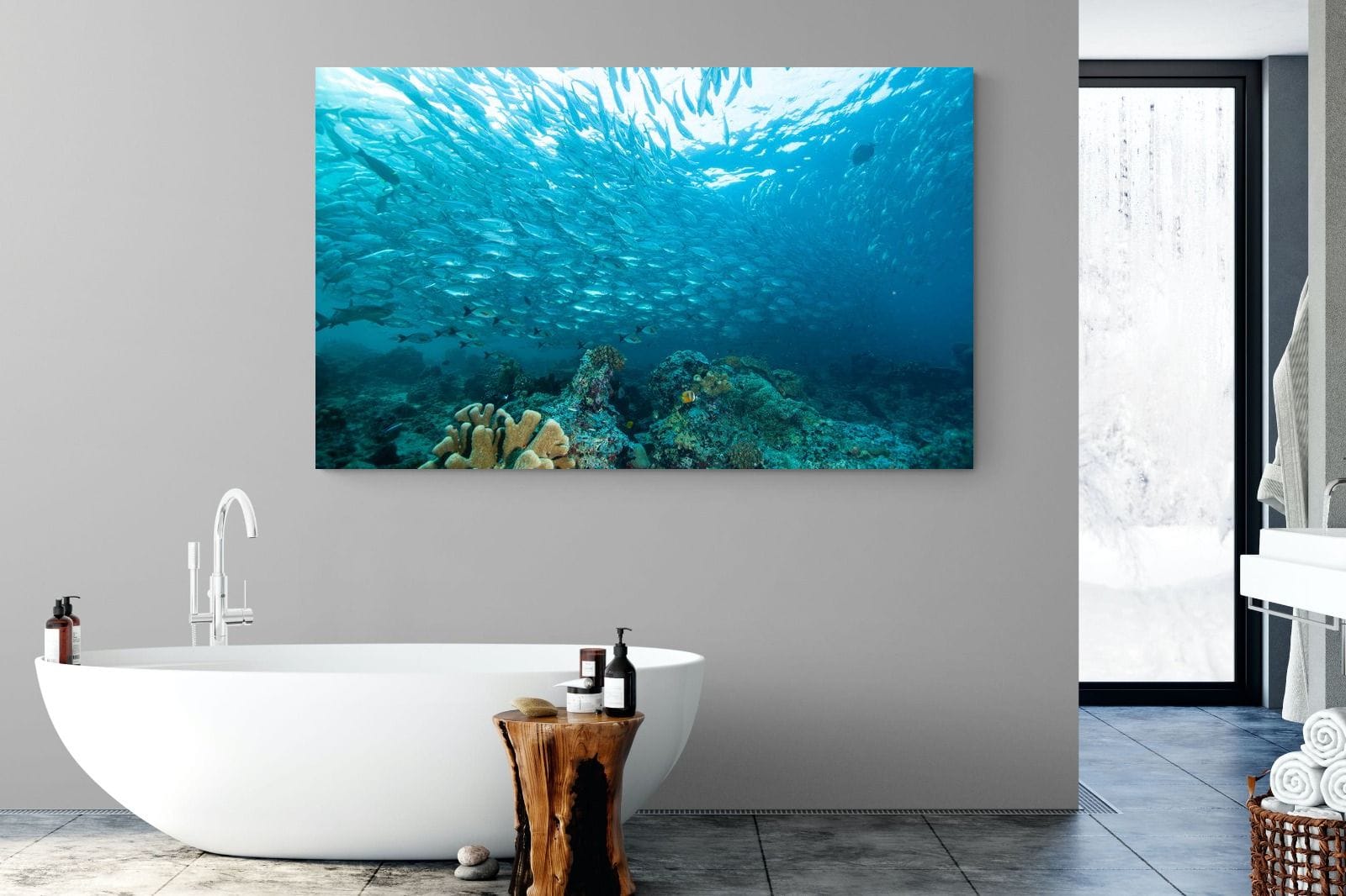 Seabed-Wall_Art-180 x 110cm-Mounted Canvas-No Frame-Pixalot