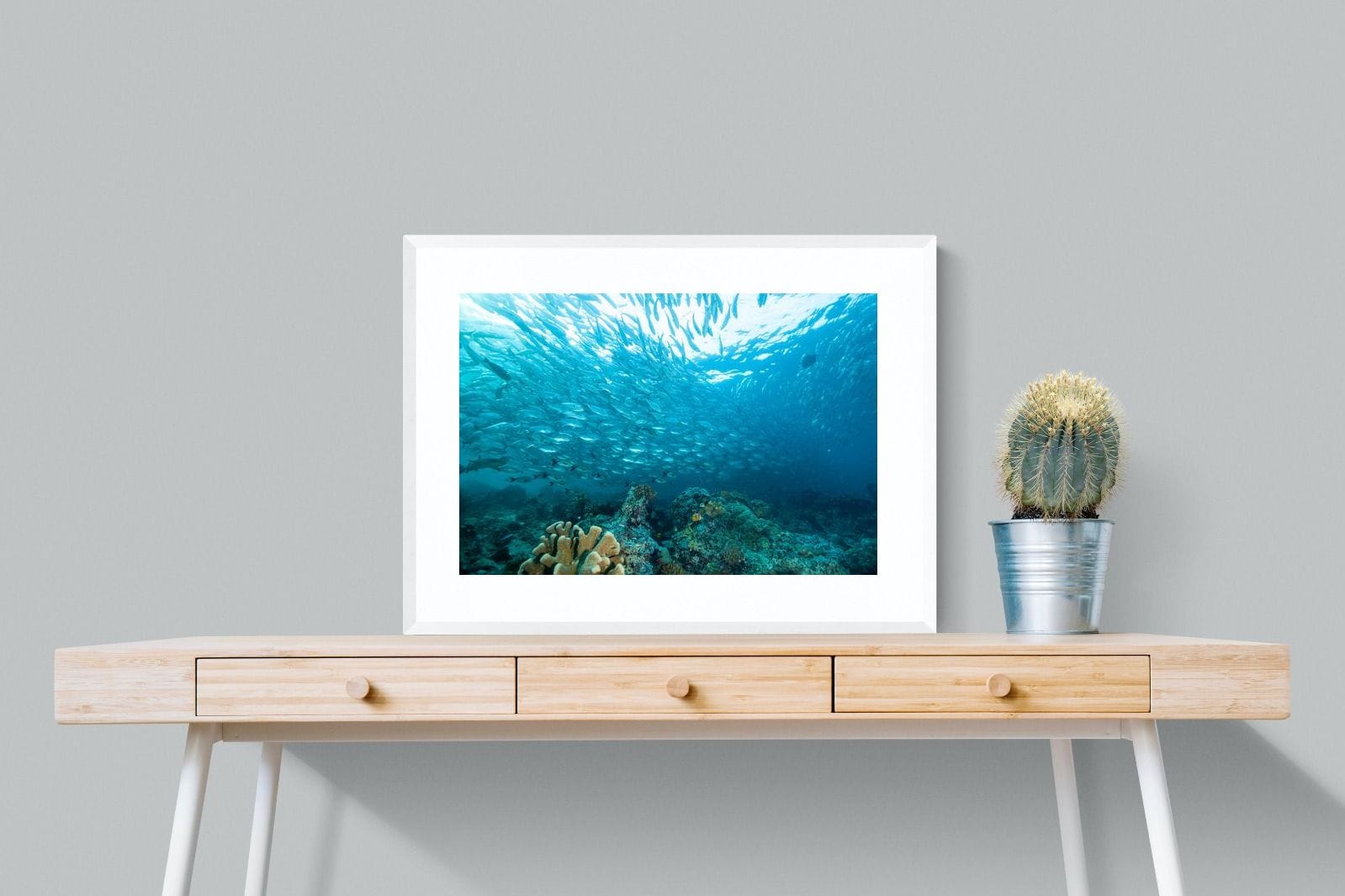 Seabed-Wall_Art-80 x 60cm-Framed Print-White-Pixalot