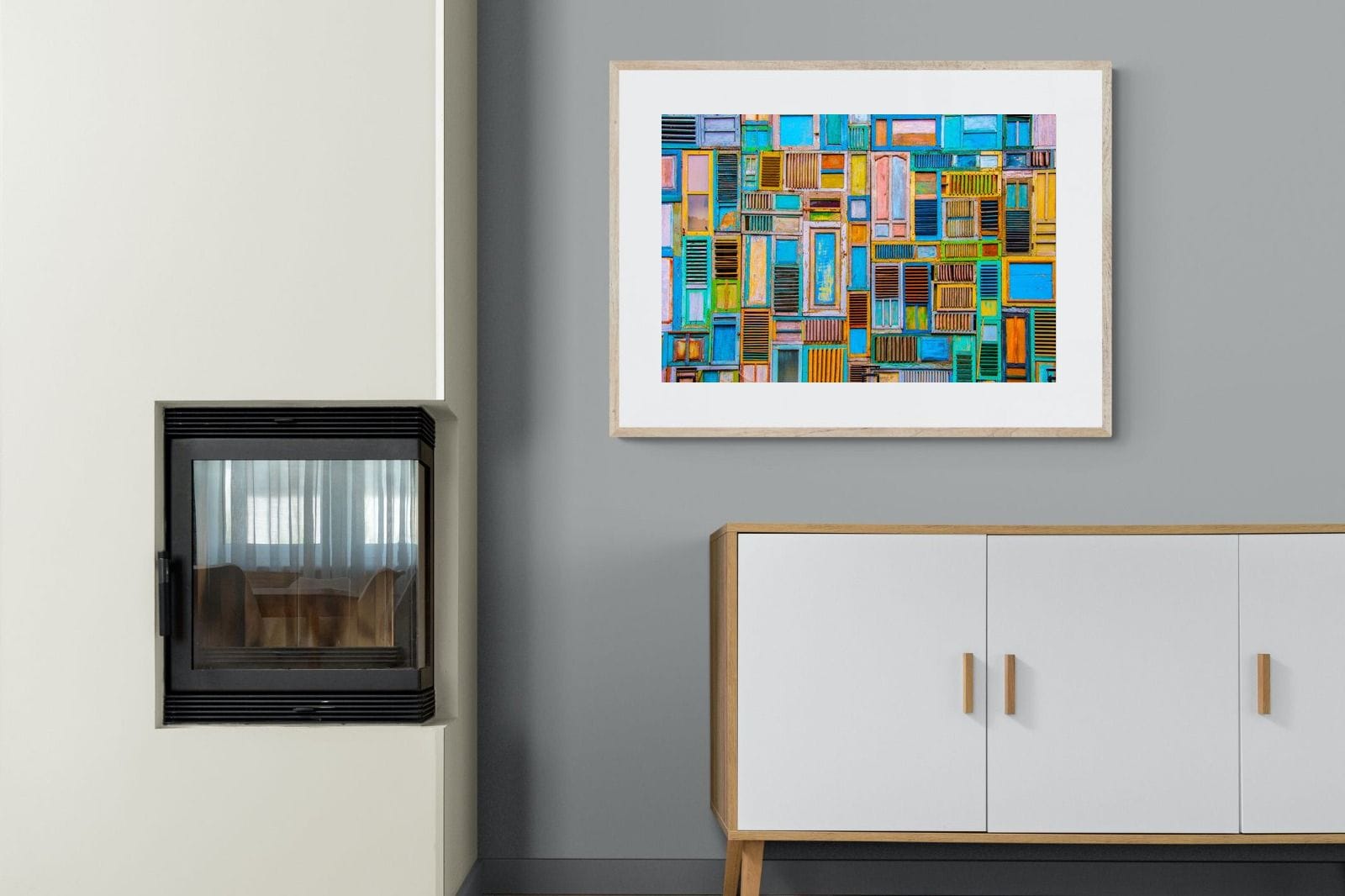 Shut the Door-Wall_Art-100 x 75cm-Framed Print-Wood-Pixalot
