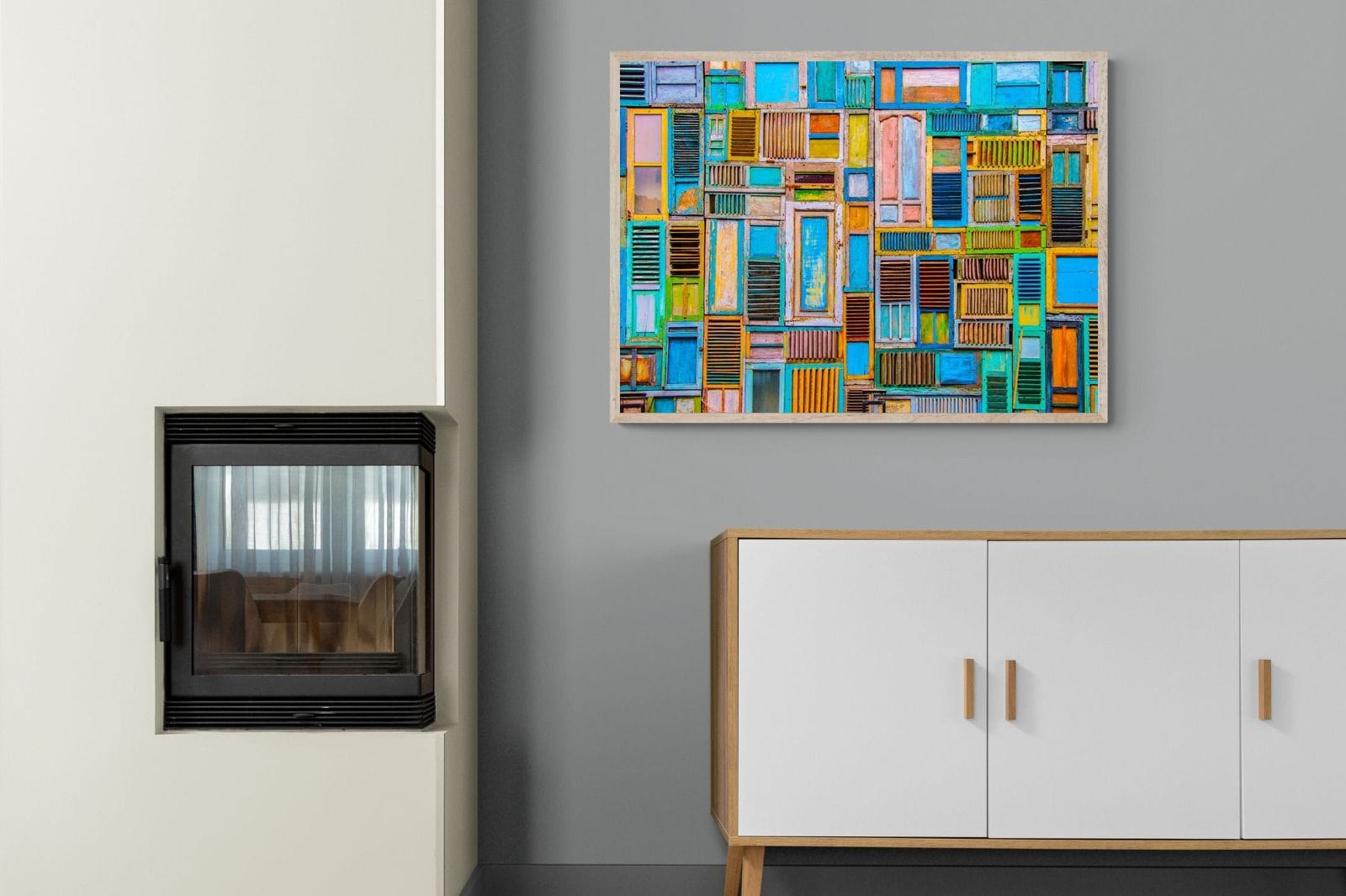 Shut the Door-Wall_Art-100 x 75cm-Mounted Canvas-Wood-Pixalot