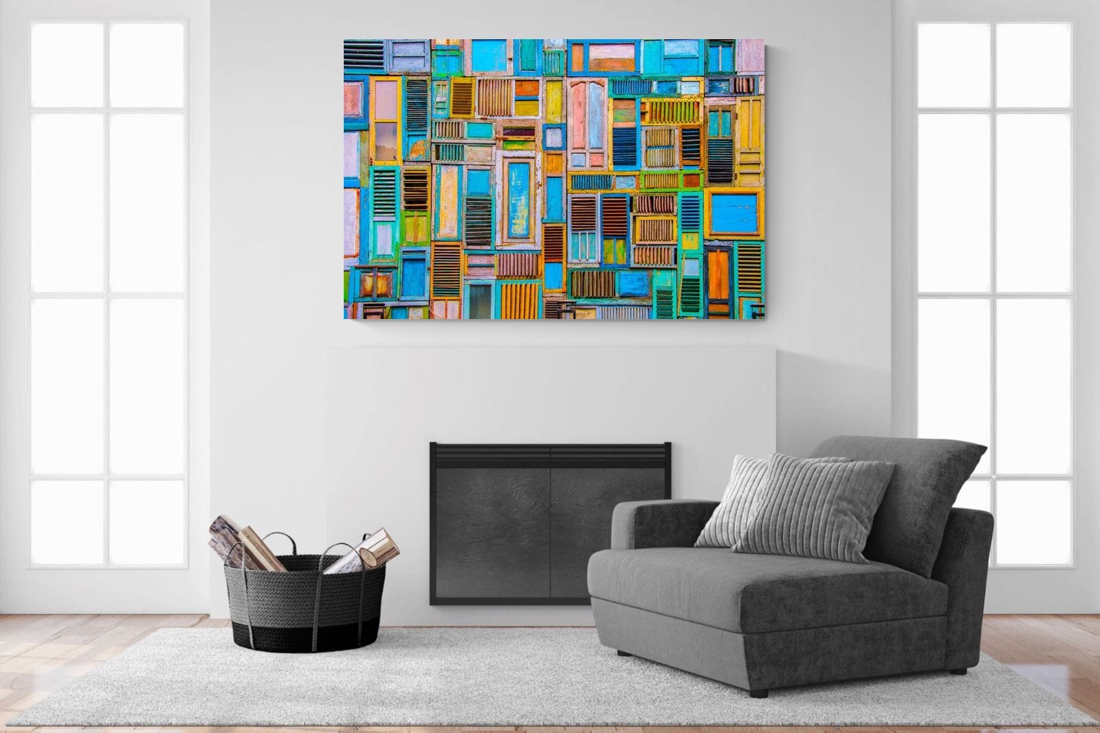 Shut the Door-Wall_Art-150 x 100cm-Mounted Canvas-No Frame-Pixalot