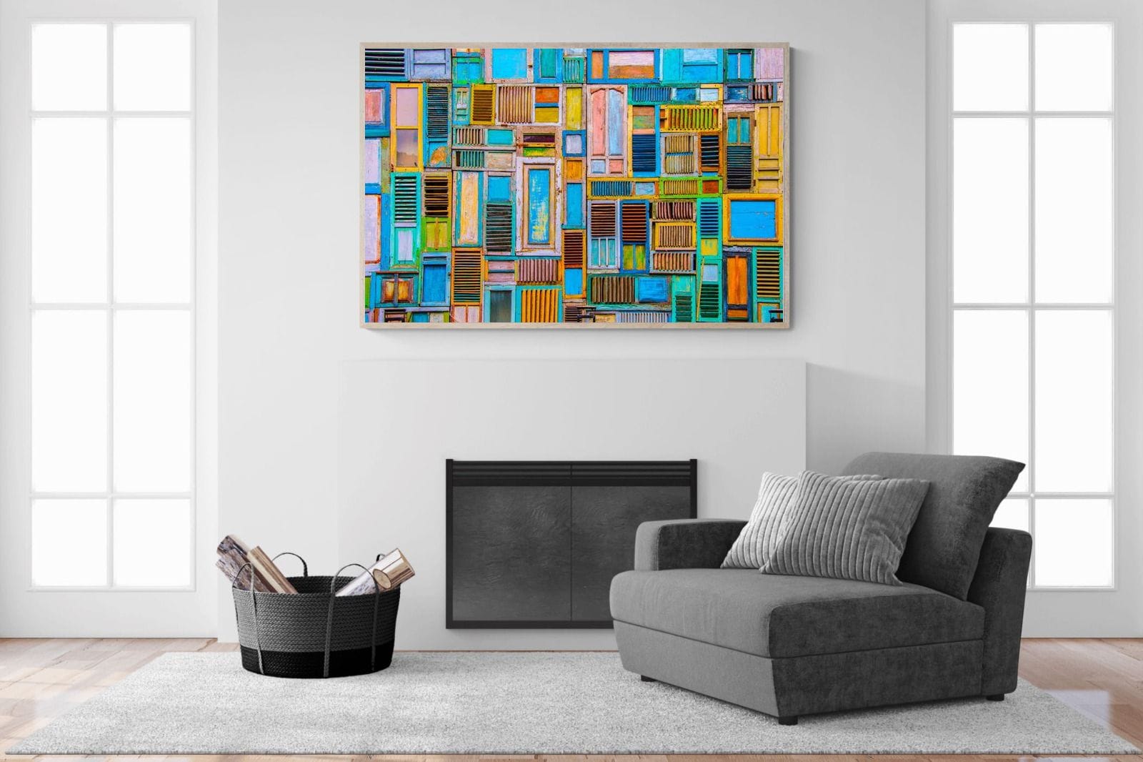 Shut the Door-Wall_Art-150 x 100cm-Mounted Canvas-Wood-Pixalot