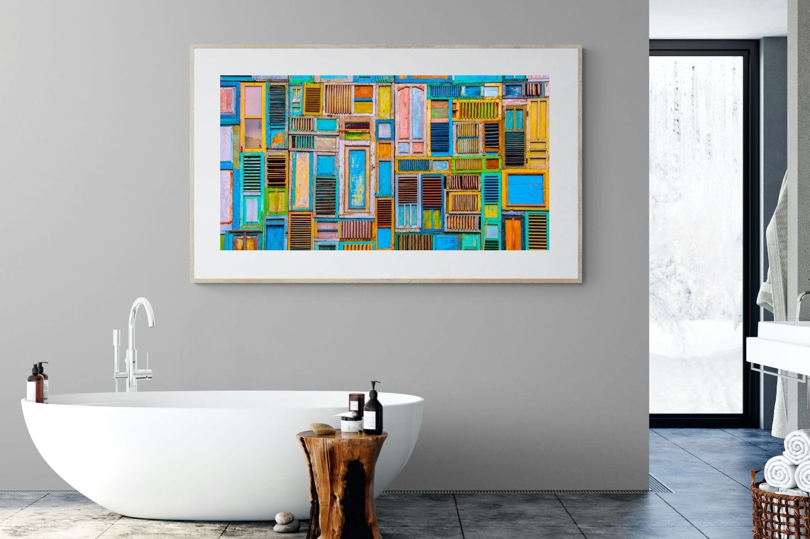 Shut the Door-Wall_Art-180 x 110cm-Framed Print-Wood-Pixalot